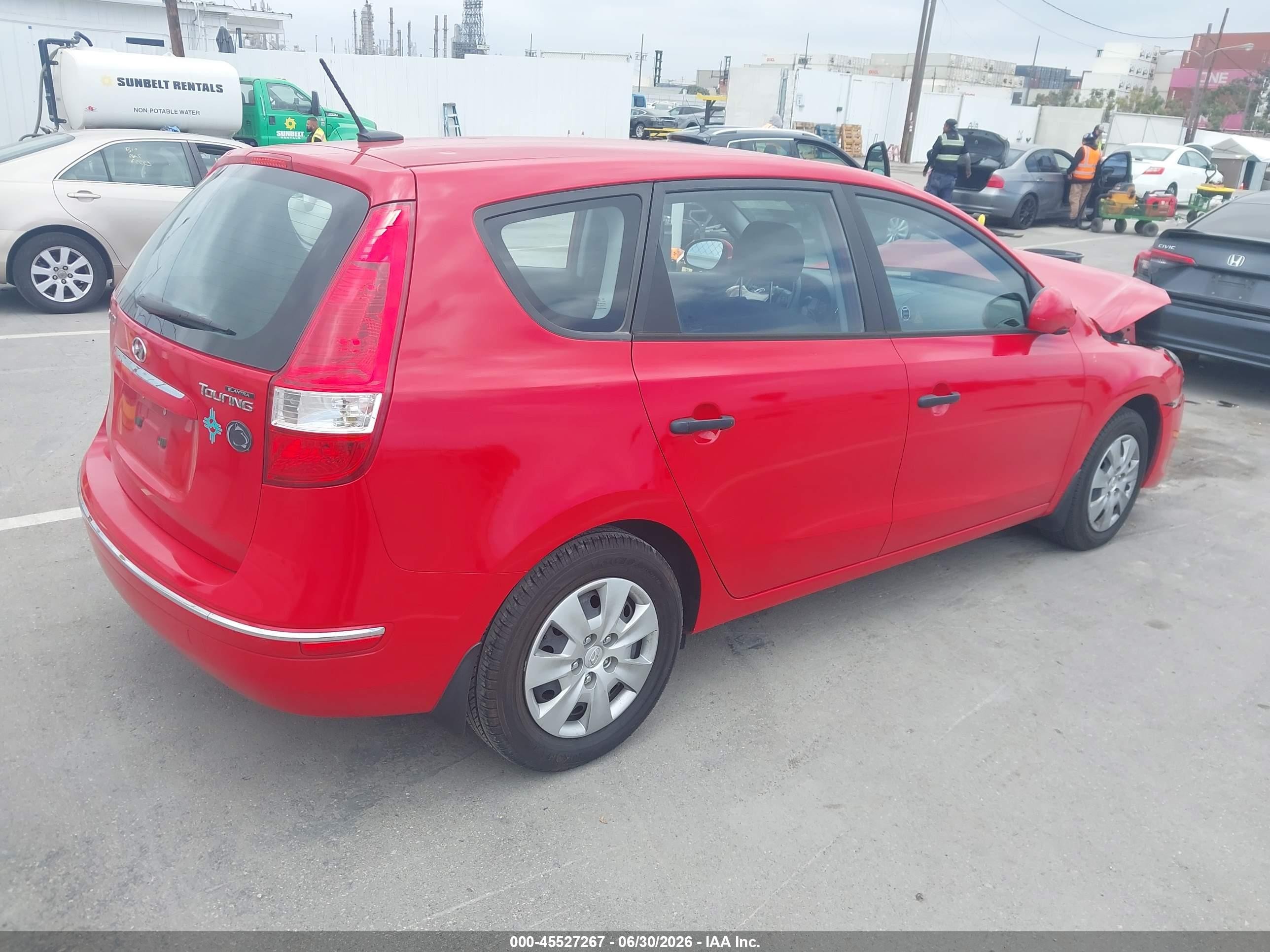 2010 Hyundai Elantra Touring Gls Red vin: KMHDB8AE7AU054227