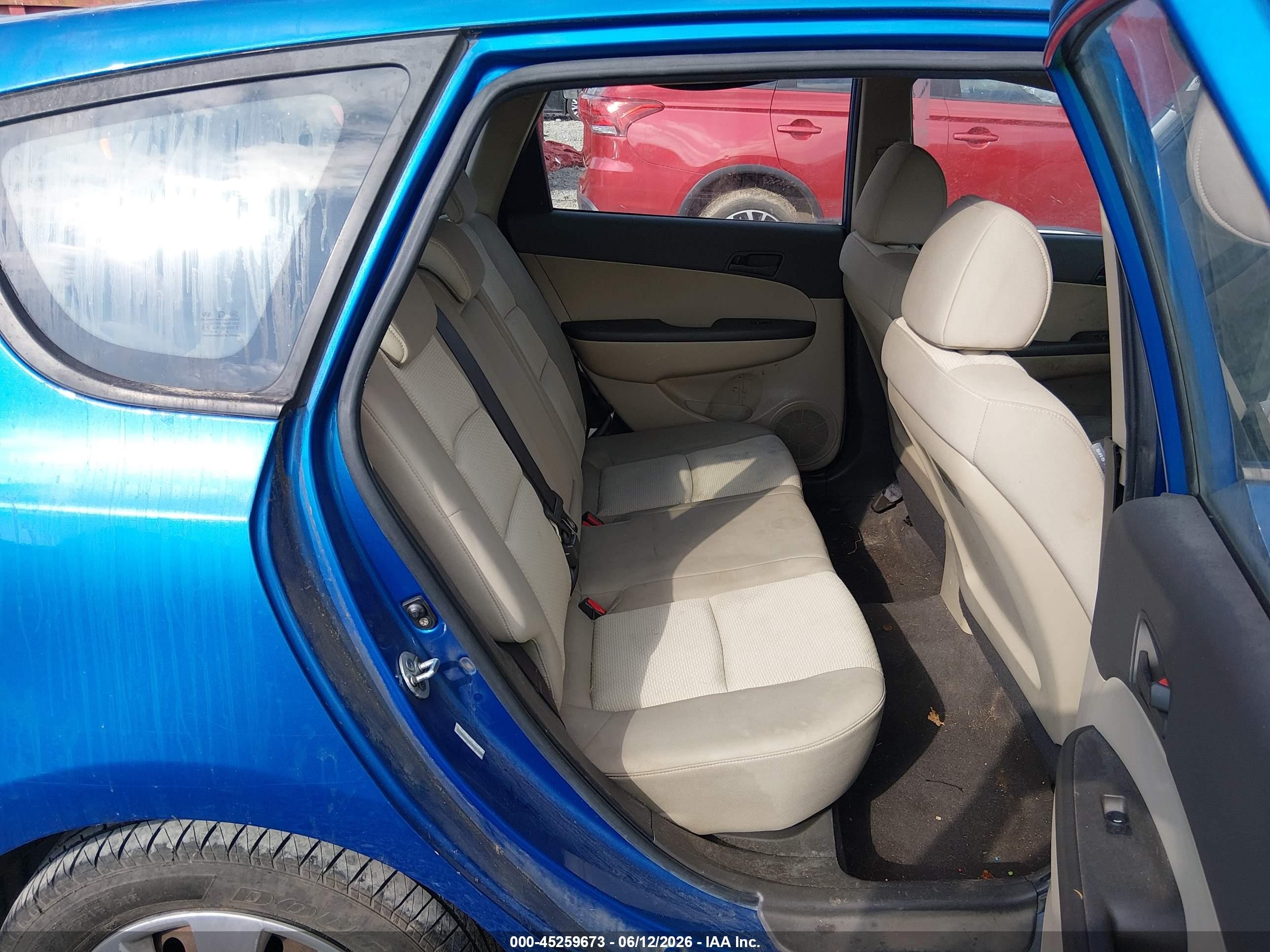 2010 Hyundai Elantra Touring Gls Blue vin: KMHDB8AE9AU072759