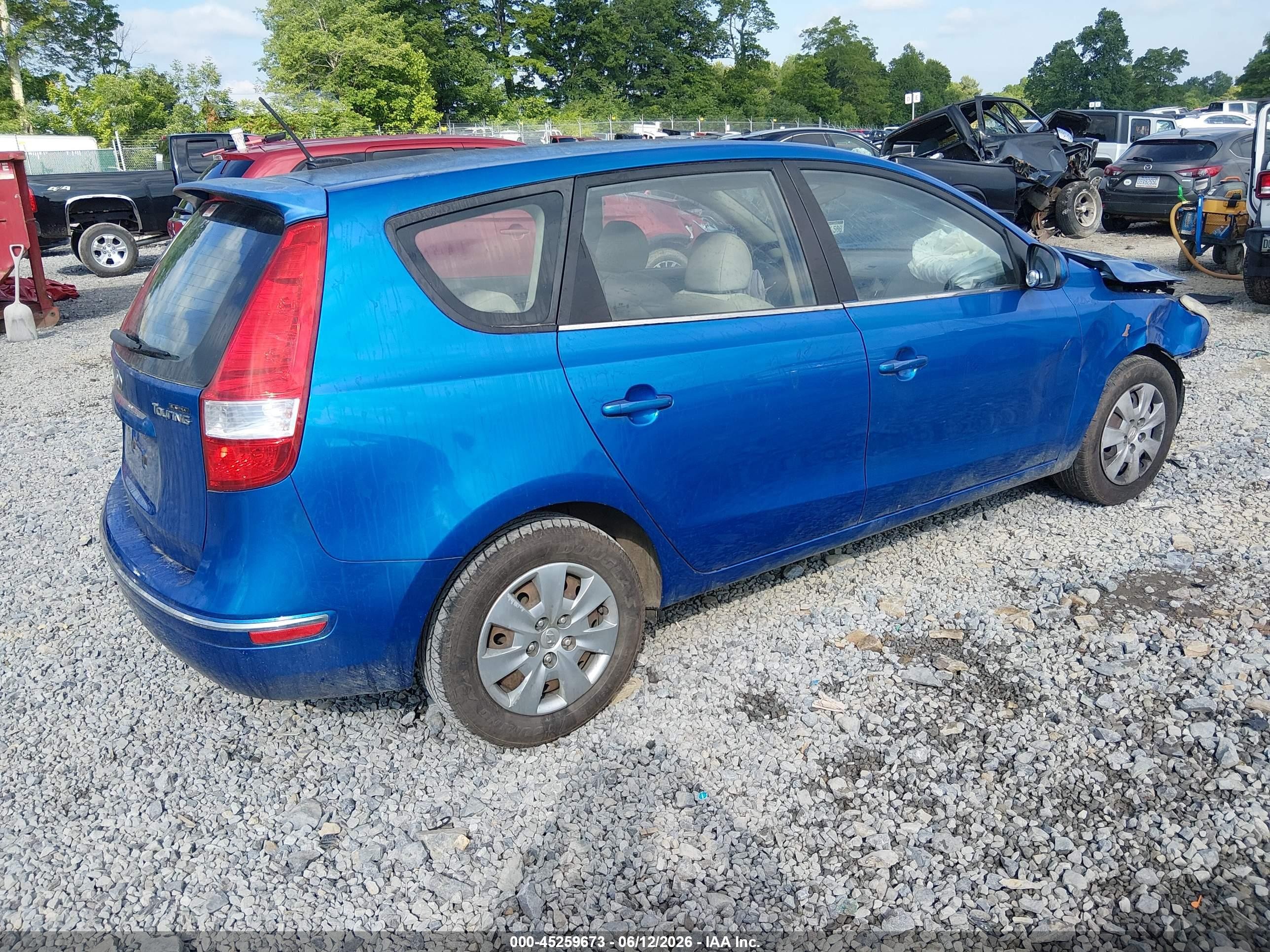 2010 Hyundai Elantra Touring Gls Blue vin: KMHDB8AE9AU072759