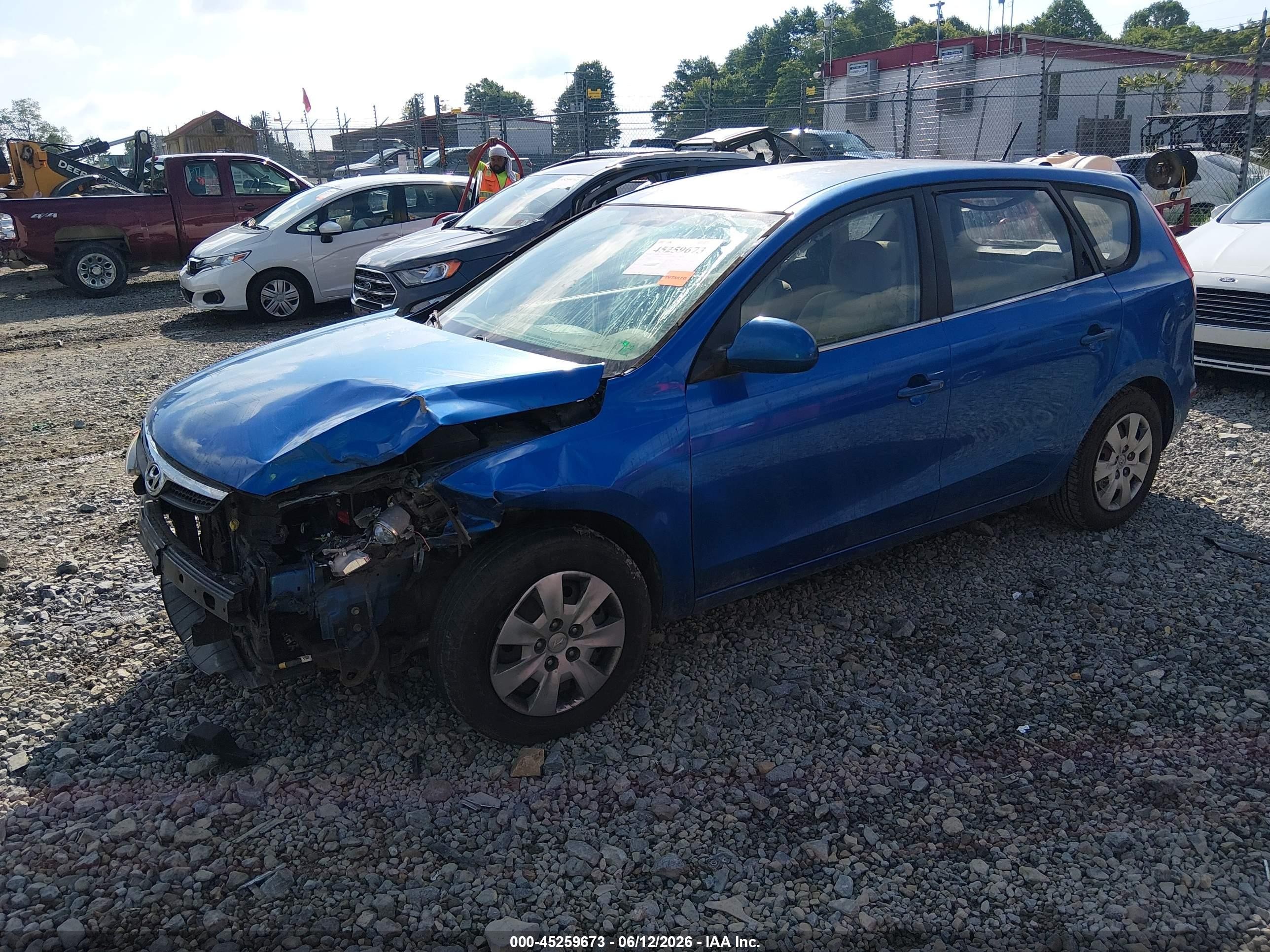 2010 Hyundai Elantra Touring Gls Blue vin: KMHDB8AE9AU072759