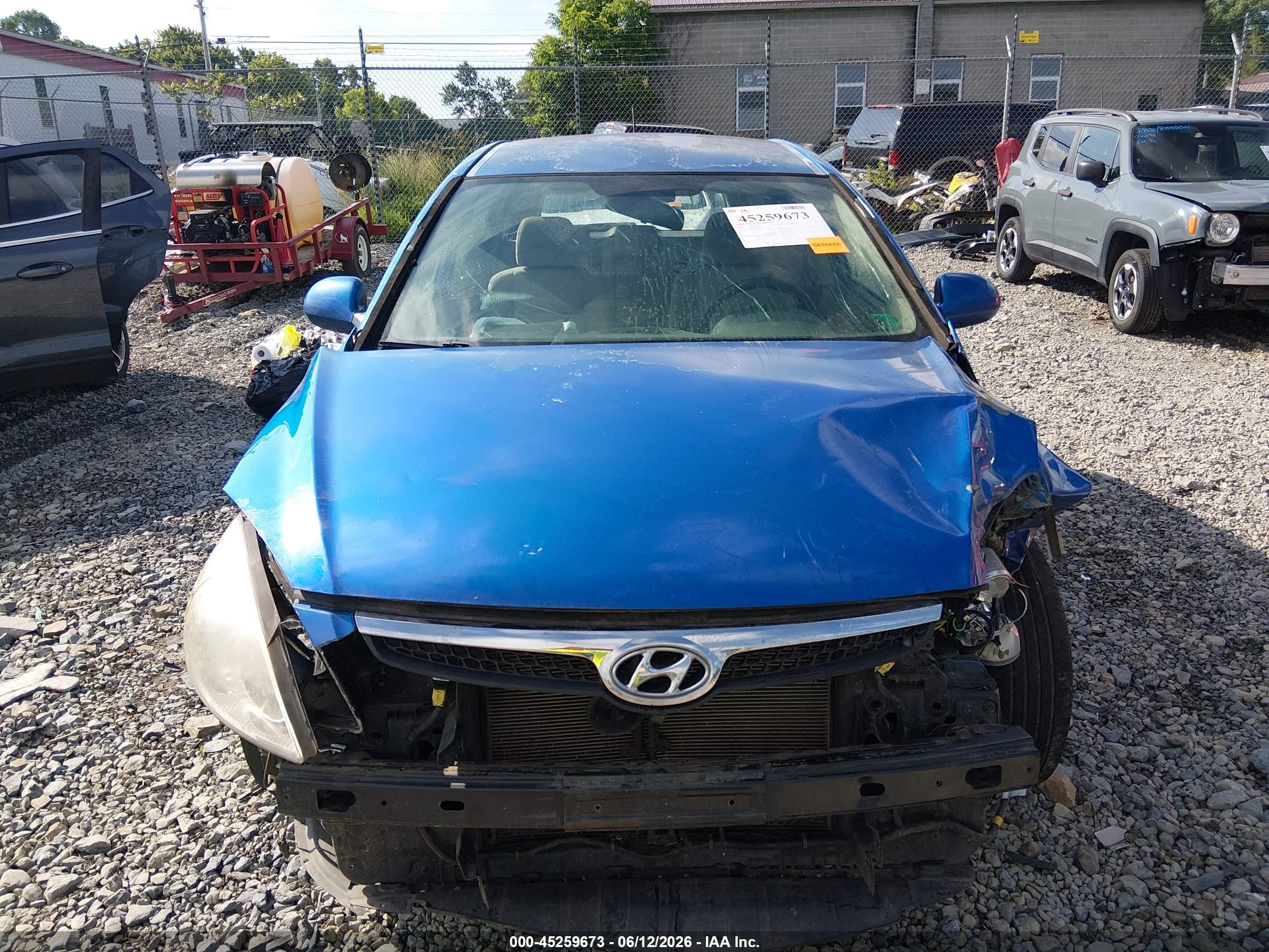 2010 Hyundai Elantra Touring Gls Blue vin: KMHDB8AE9AU072759