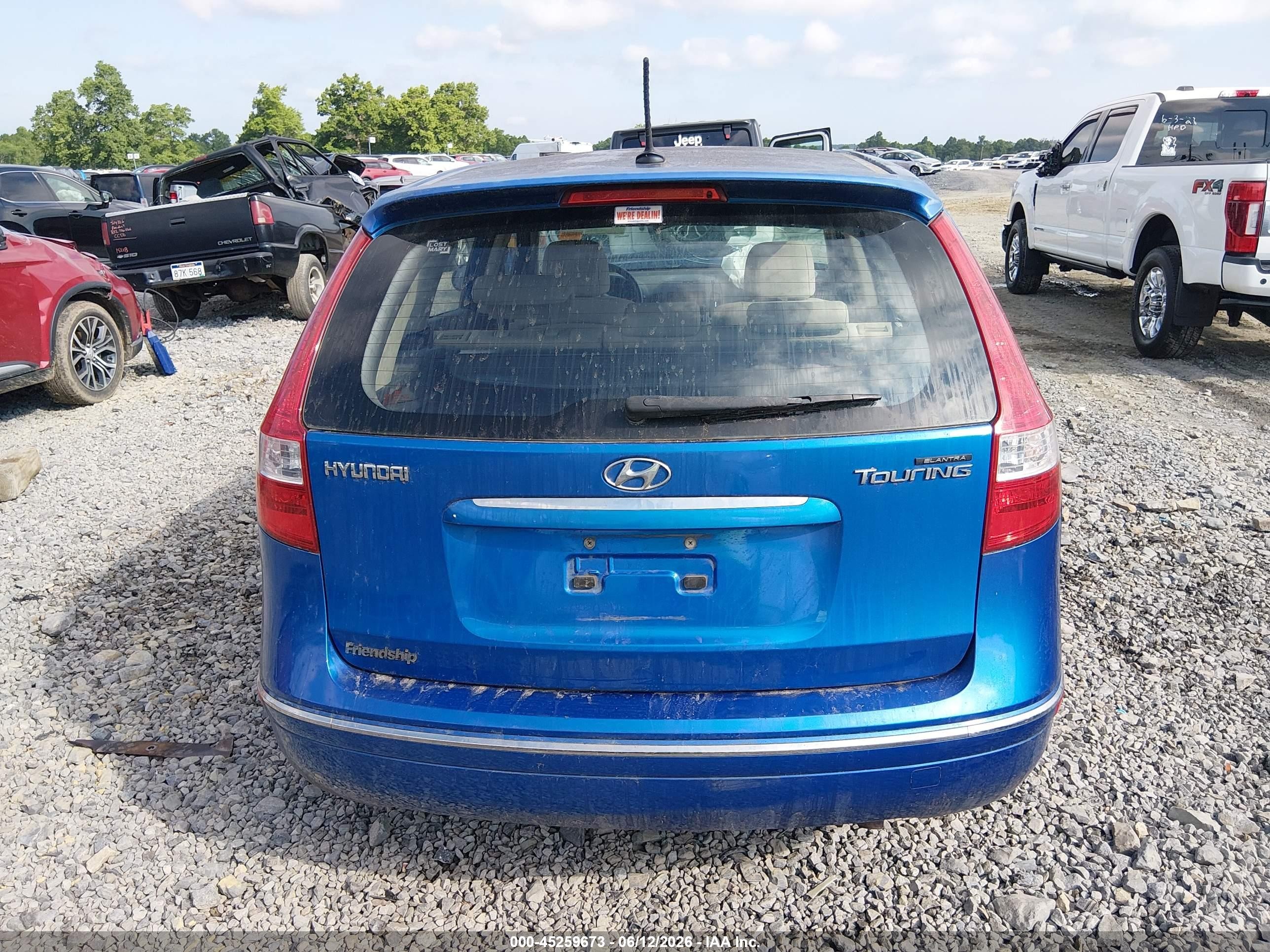2010 Hyundai Elantra Touring Gls Blue vin: KMHDB8AE9AU072759