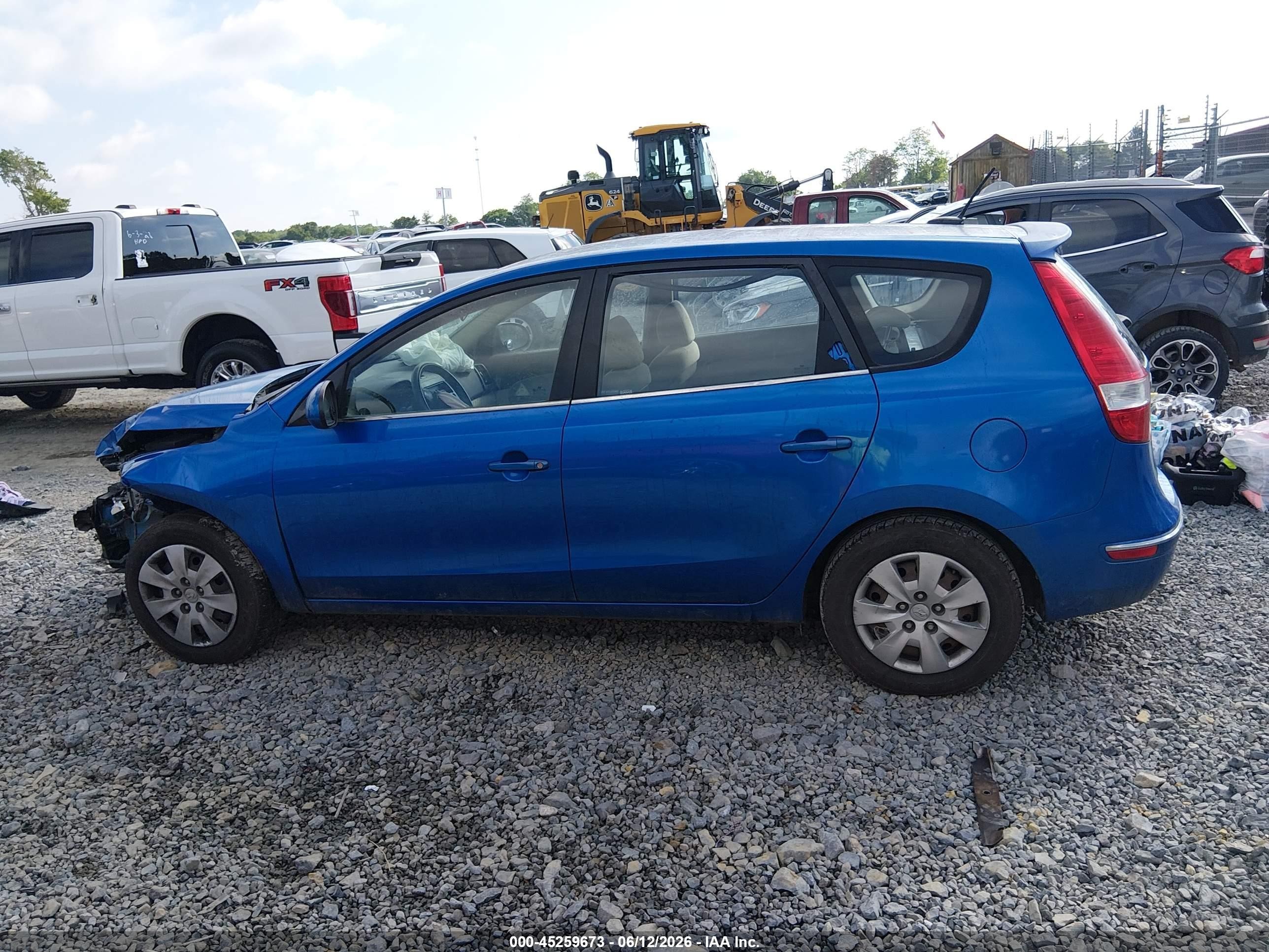 2010 Hyundai Elantra Touring Gls Blue vin: KMHDB8AE9AU072759