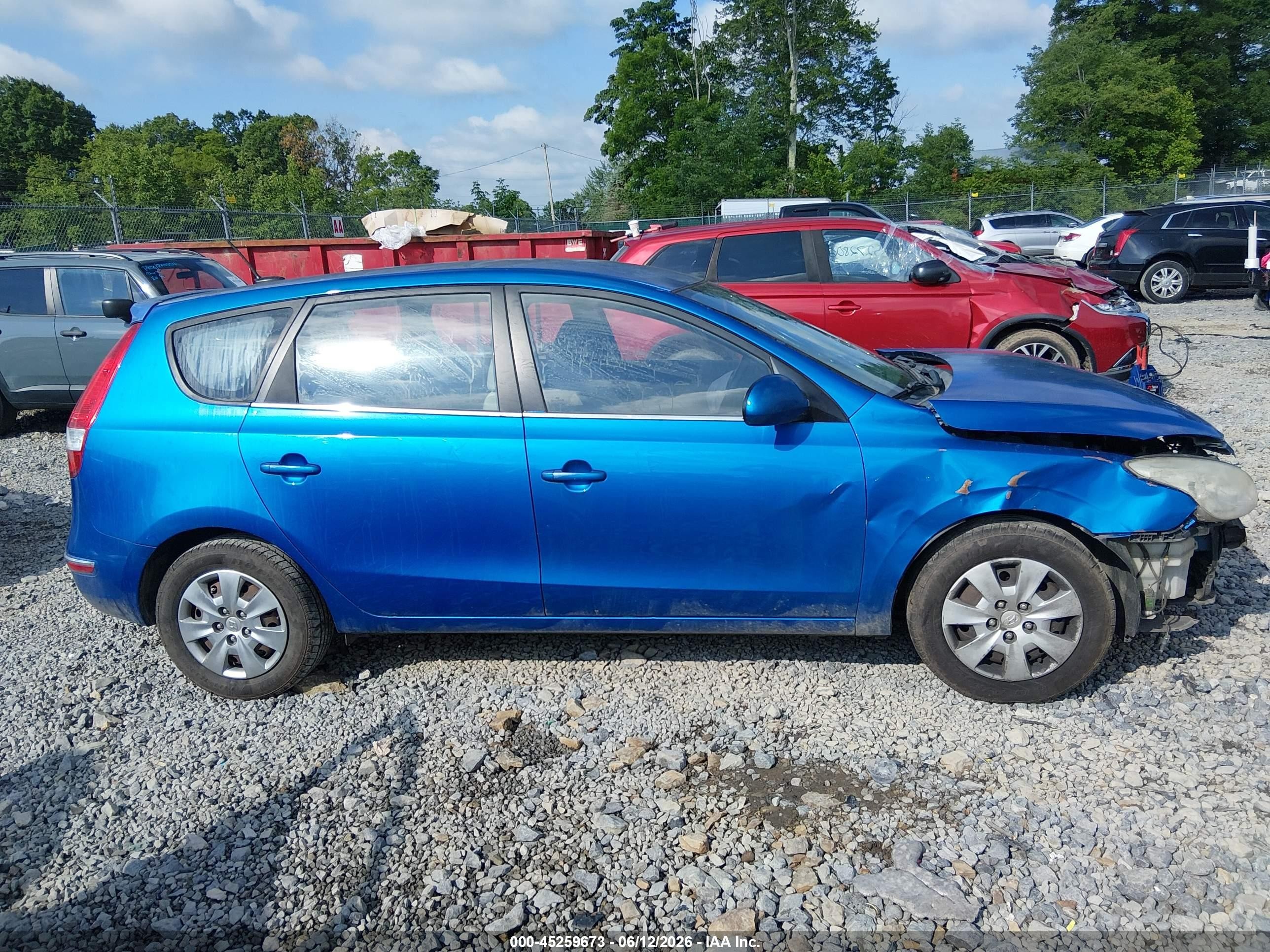 2010 Hyundai Elantra Touring Gls Blue vin: KMHDB8AE9AU072759