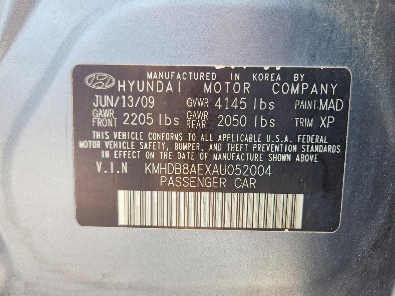 2010 Hyundai Elantra Touring Gls Silver vin: KMHDB8AEXAU052004
