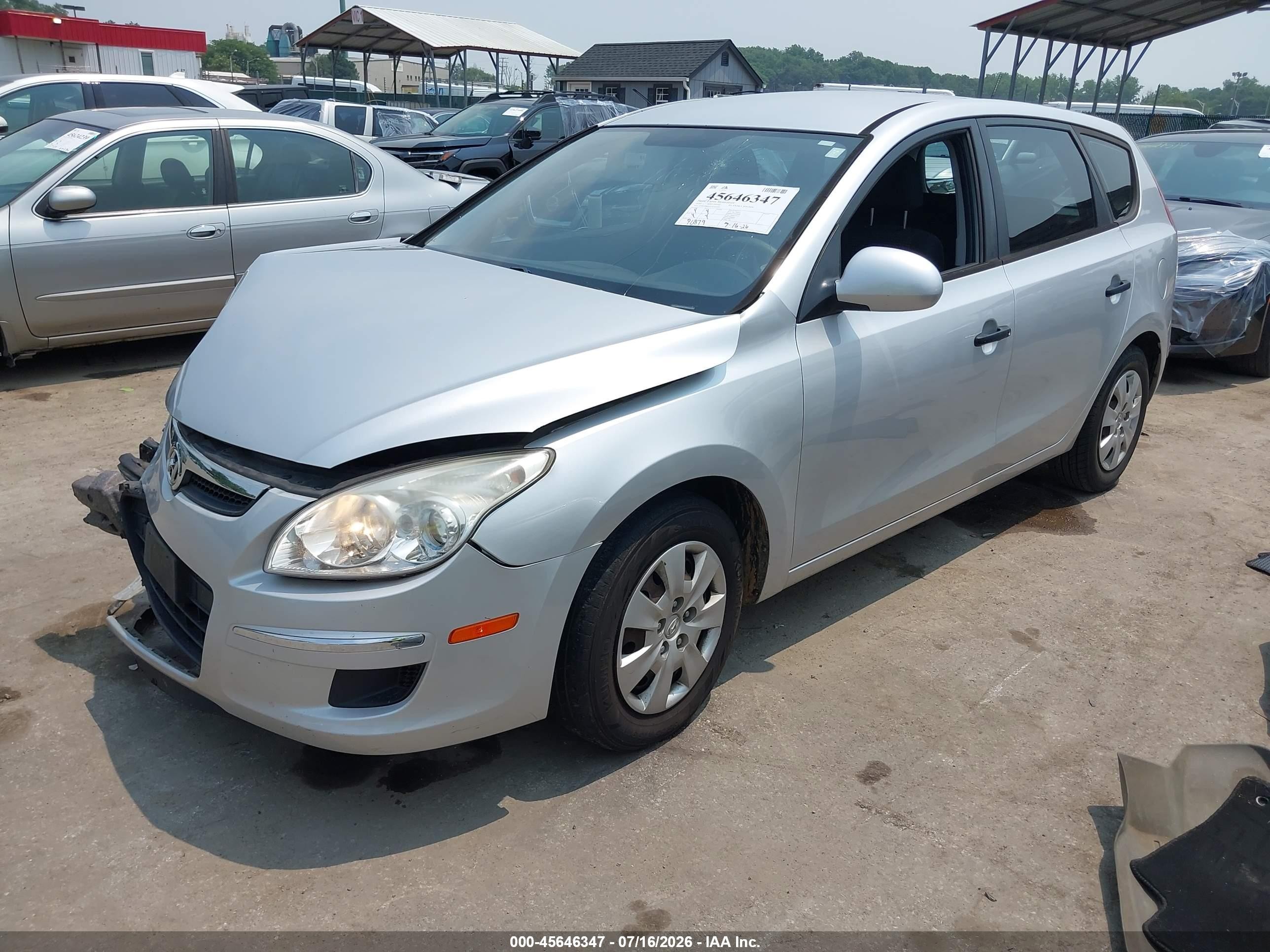 2010 Hyundai Elantra Touring Gls Silver vin: KMHDB8AEXAU054187