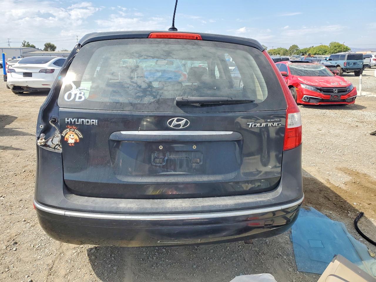 2009 Hyundai Elantra Touring Черный vin: KMHDC86E29U040267