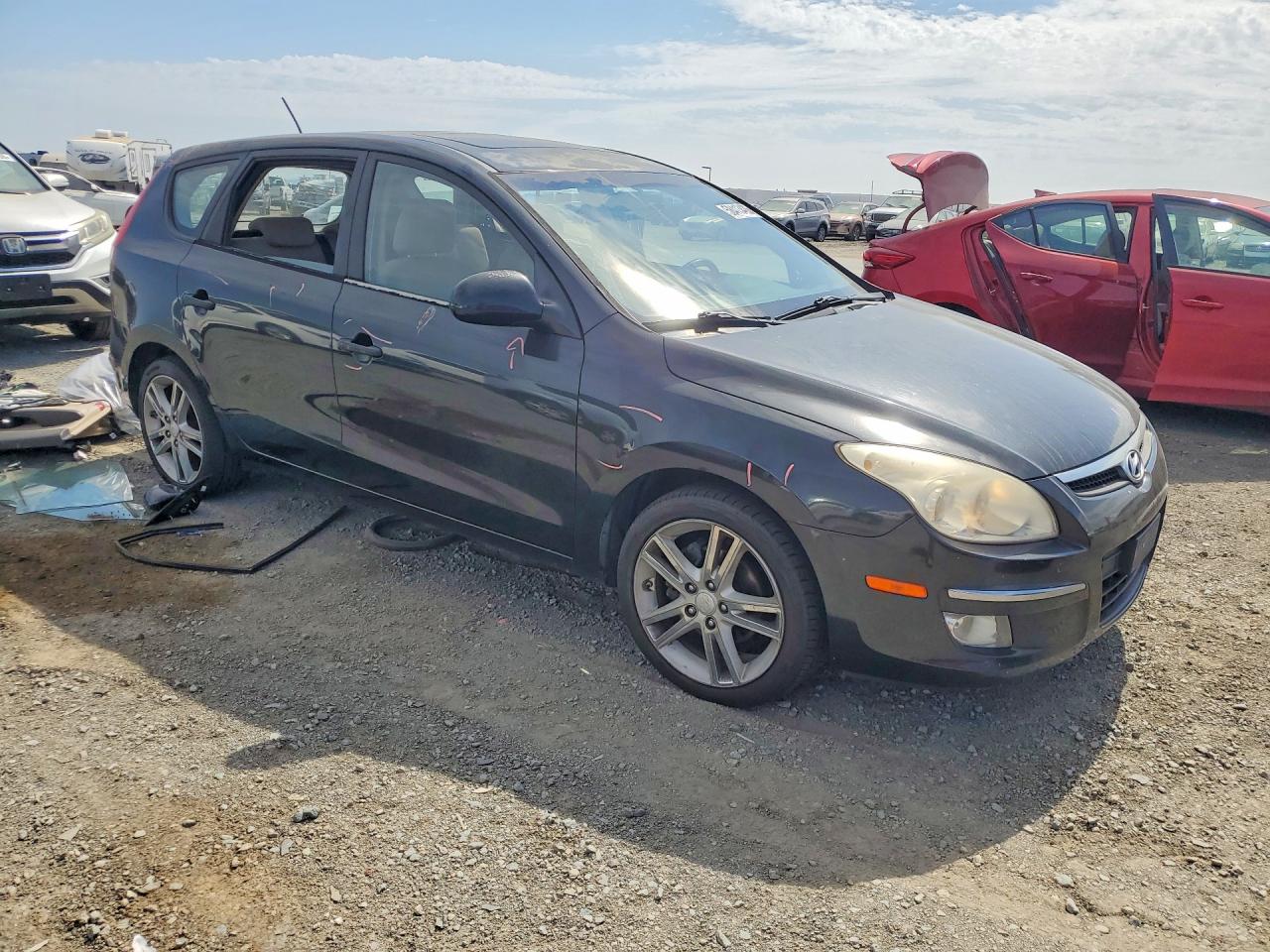 2009 Hyundai Elantra Touring Черный vin: KMHDC86E29U040267