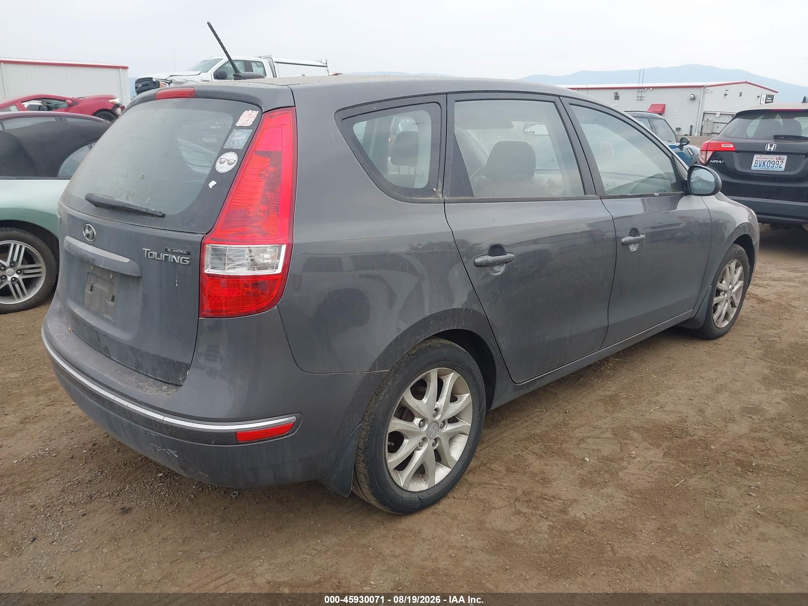 2009 Hyundai Elantra Touring   Серый vin: KMHDC86E89U044260