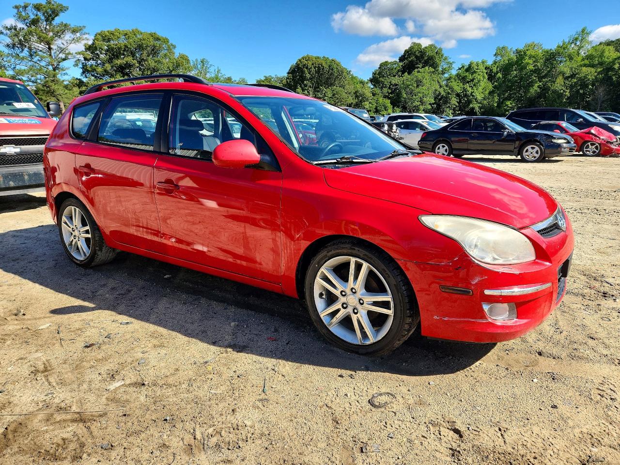 2010 Hyundai Elantra Touring Se Red vin: KMHDC8AE0AU058438