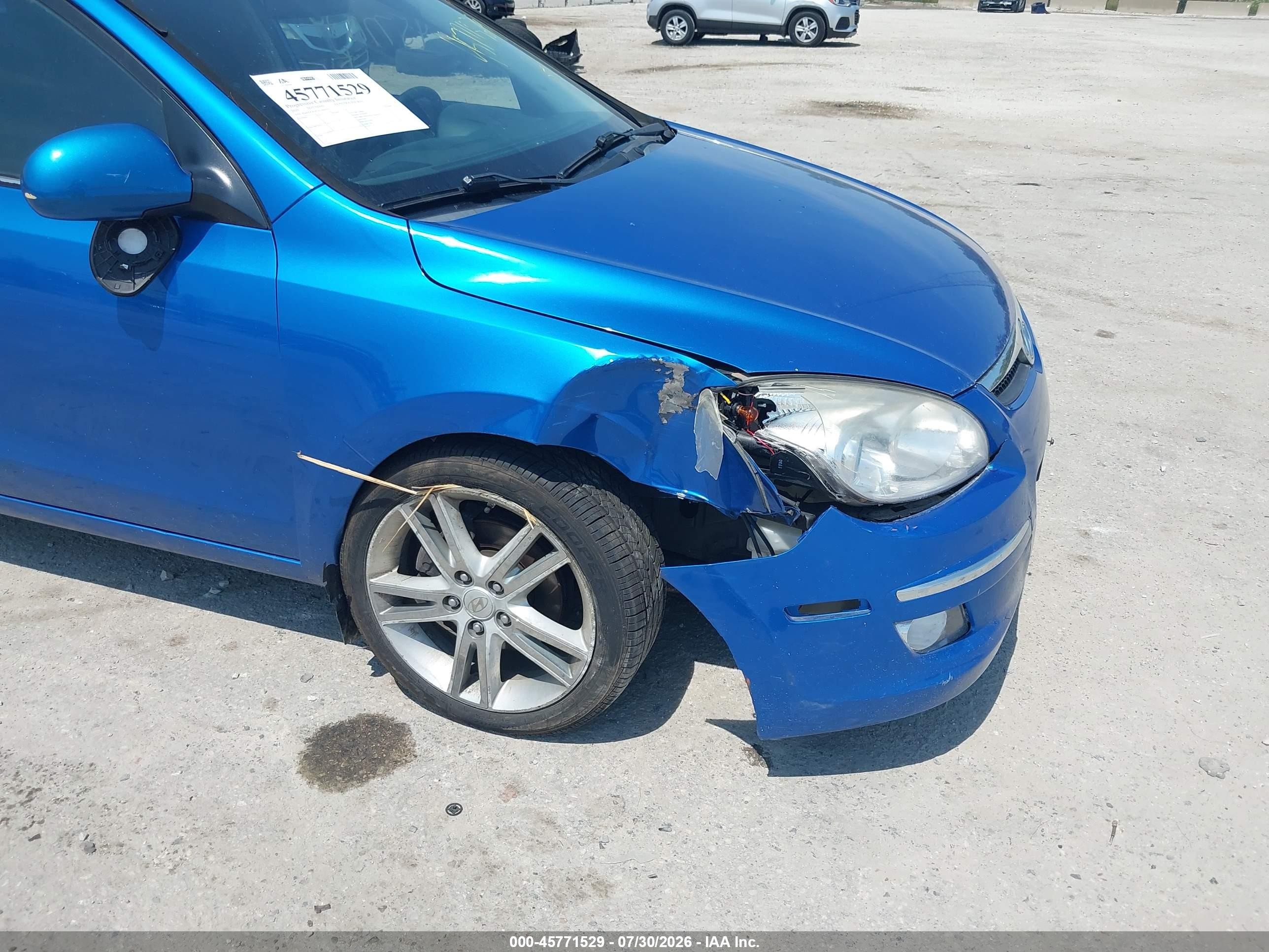 2010 Hyundai Elantra Touring Se Синий vin: KMHDC8AE1AU064572