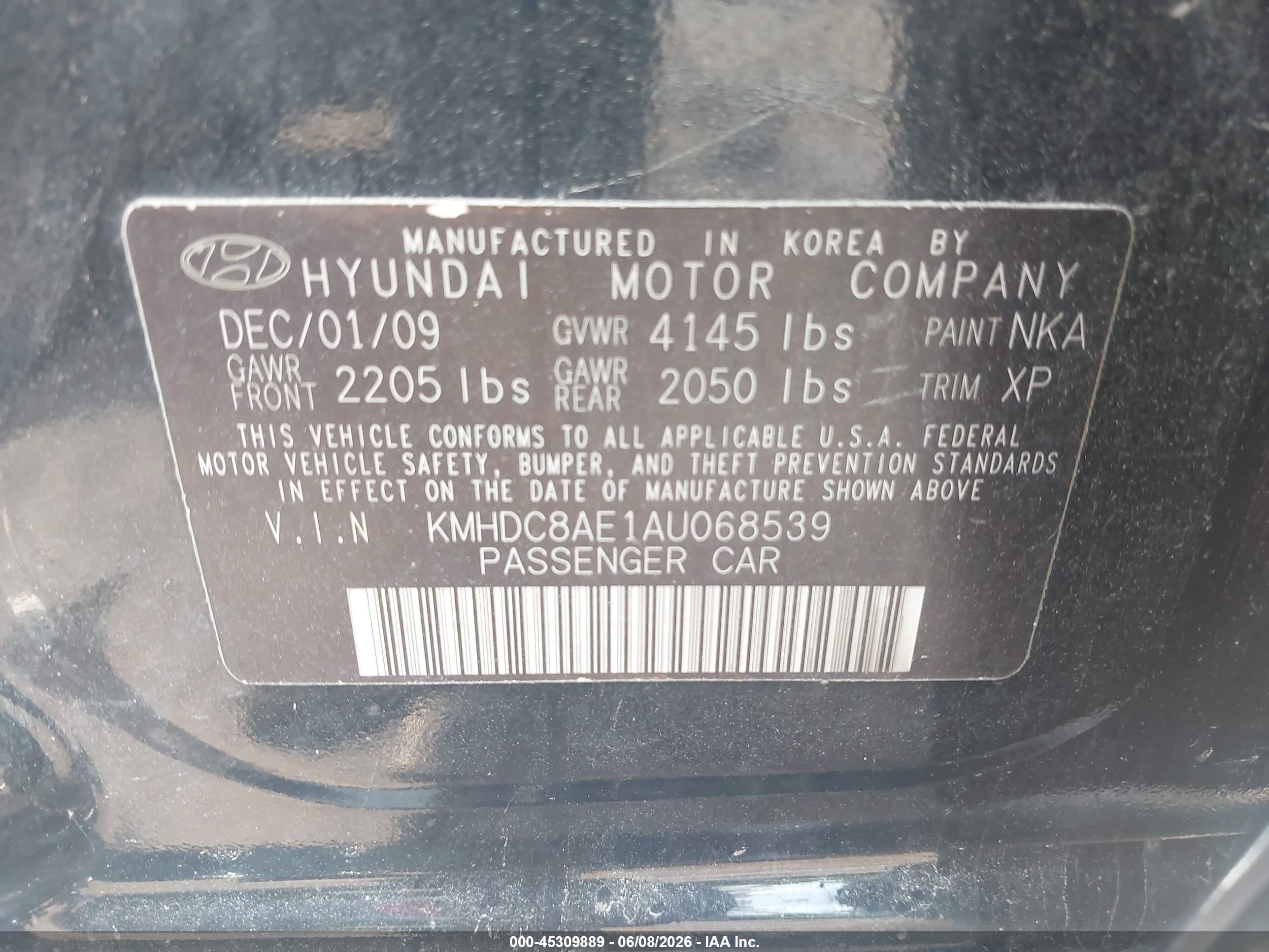 2010 Hyundai Elantra Touring Gls Черный vin: KMHDC8AE1AU068539