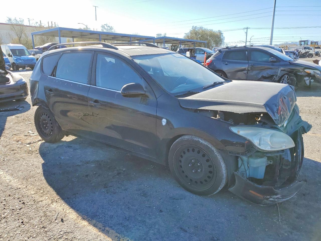 2010 Hyundai Elantra Touring Gls Black vin: KMHDC8AE1AU076656