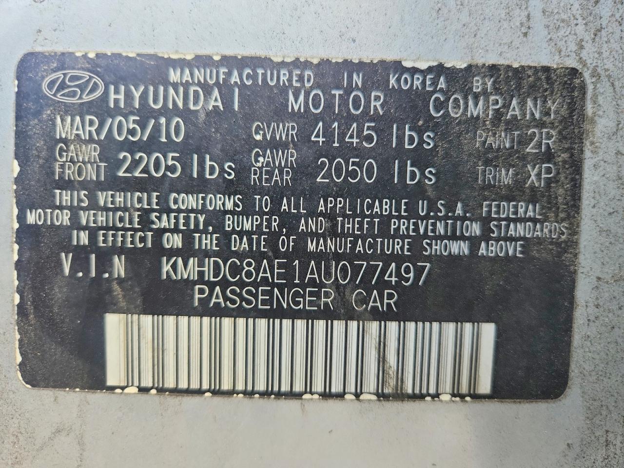 2010 Hyundai Elantra Touring Se Silver vin: KMHDC8AE1AU077497