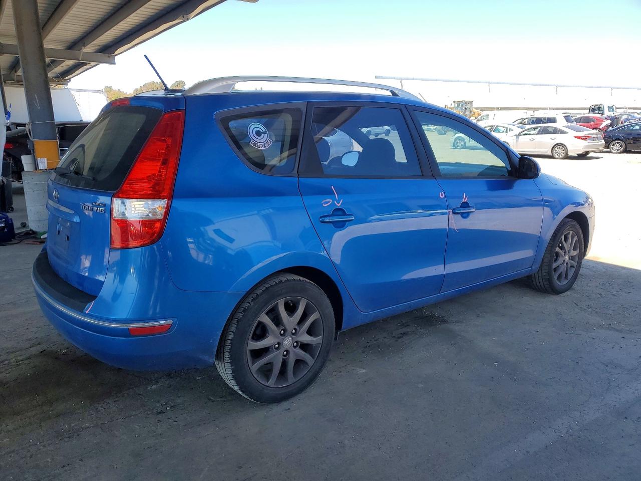 2012 Hyundai Elantra Touring Gls Blue vin: KMHDC8AE2CU132042