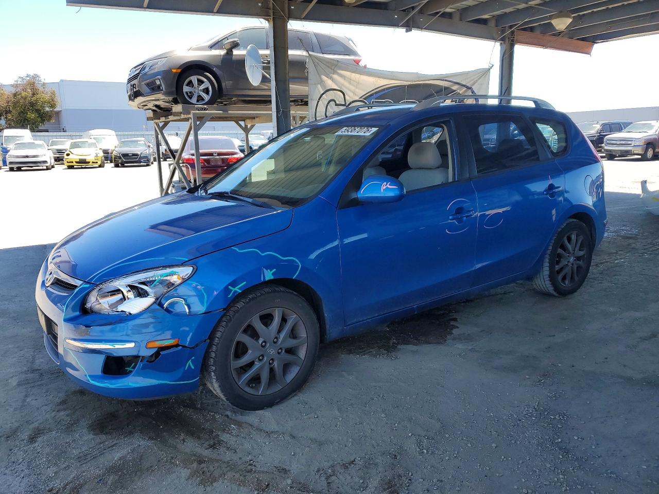 2012 Hyundai Elantra Touring Gls Blue vin: KMHDC8AE2CU132042
