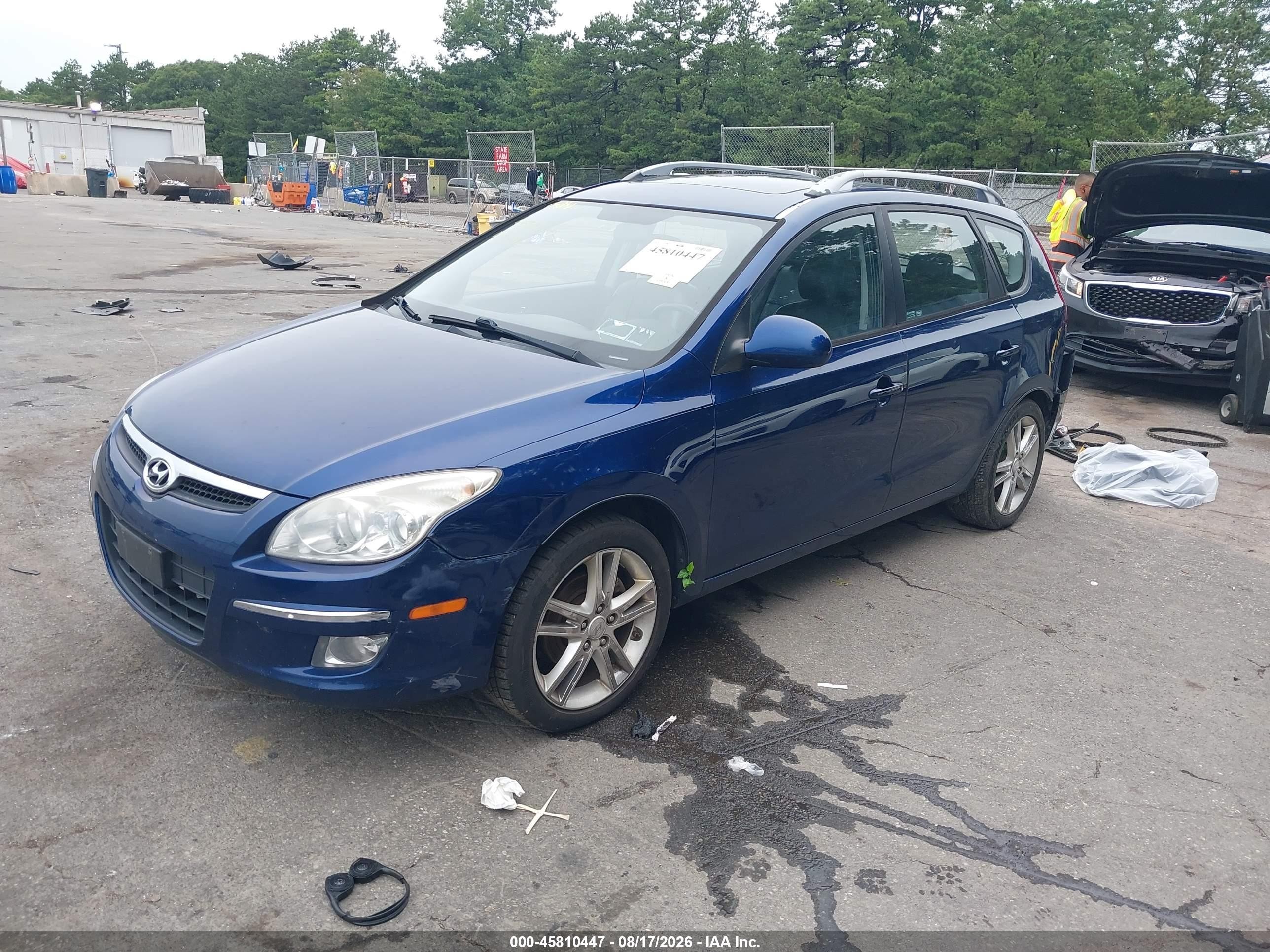 2012 Hyundai Elantra Touring Se Blue vin: KMHDC8AE2CU152209