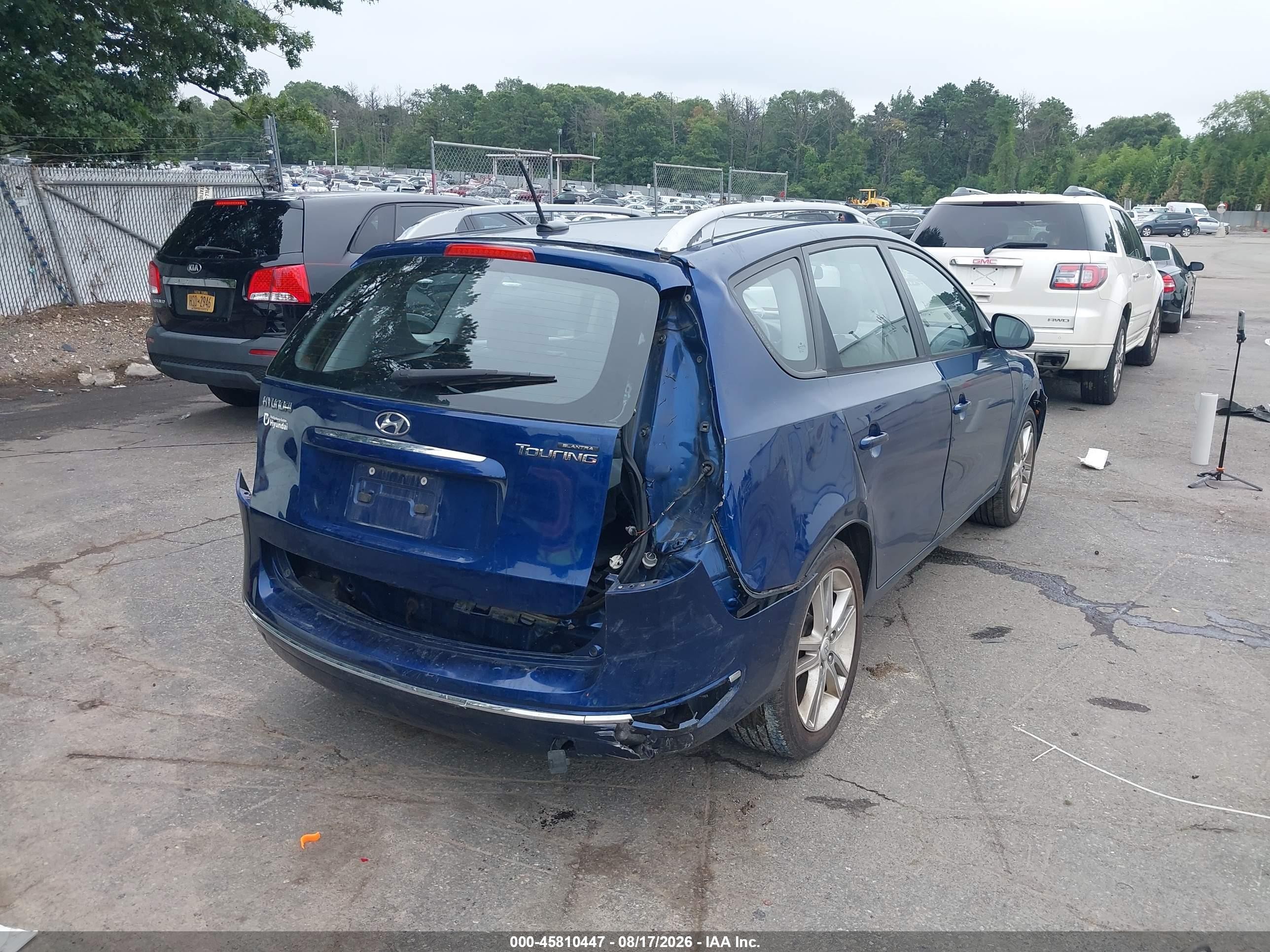 2012 Hyundai Elantra Touring Se Blue vin: KMHDC8AE2CU152209