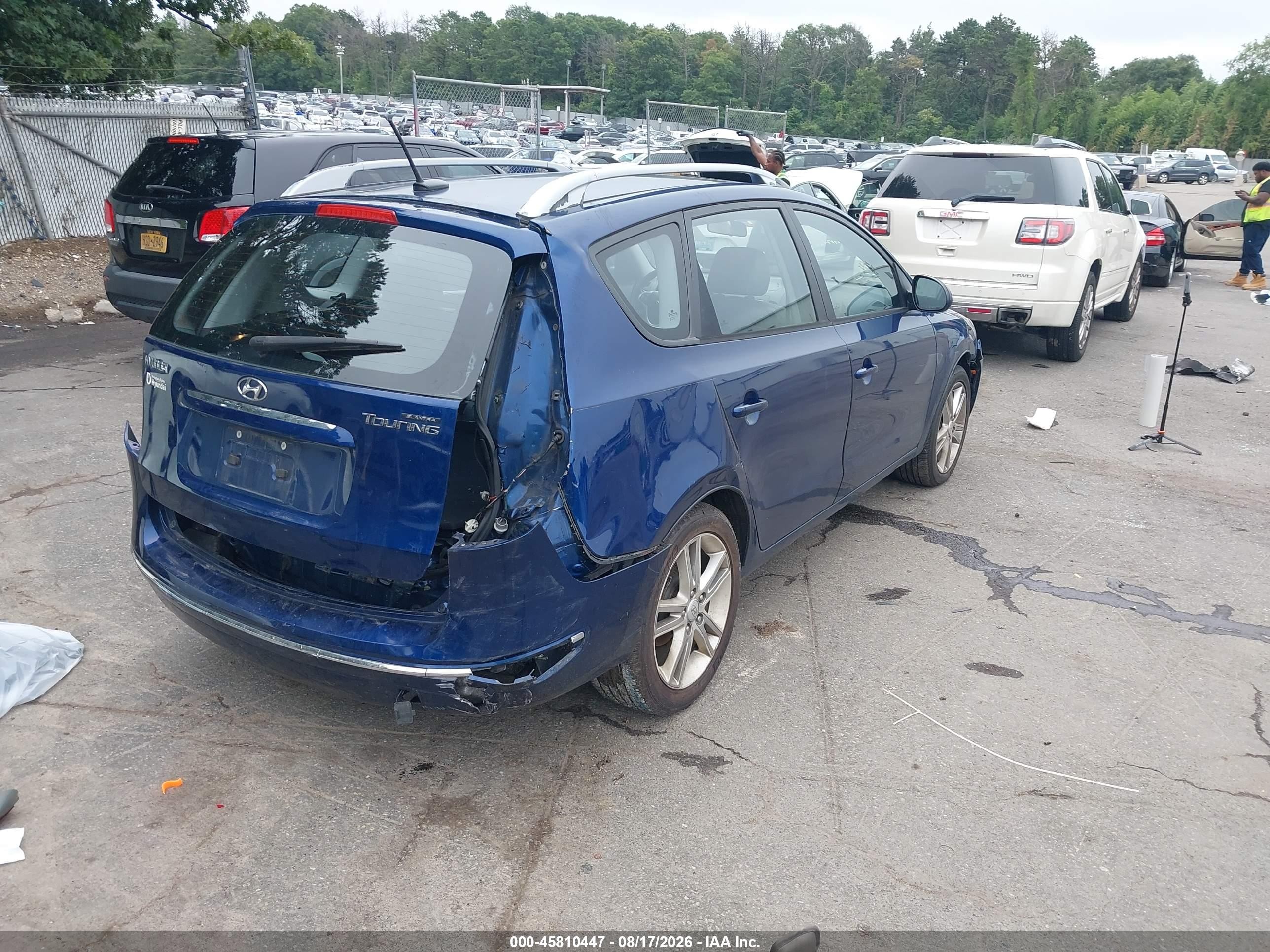 2012 Hyundai Elantra Touring Se Blue vin: KMHDC8AE2CU152209
