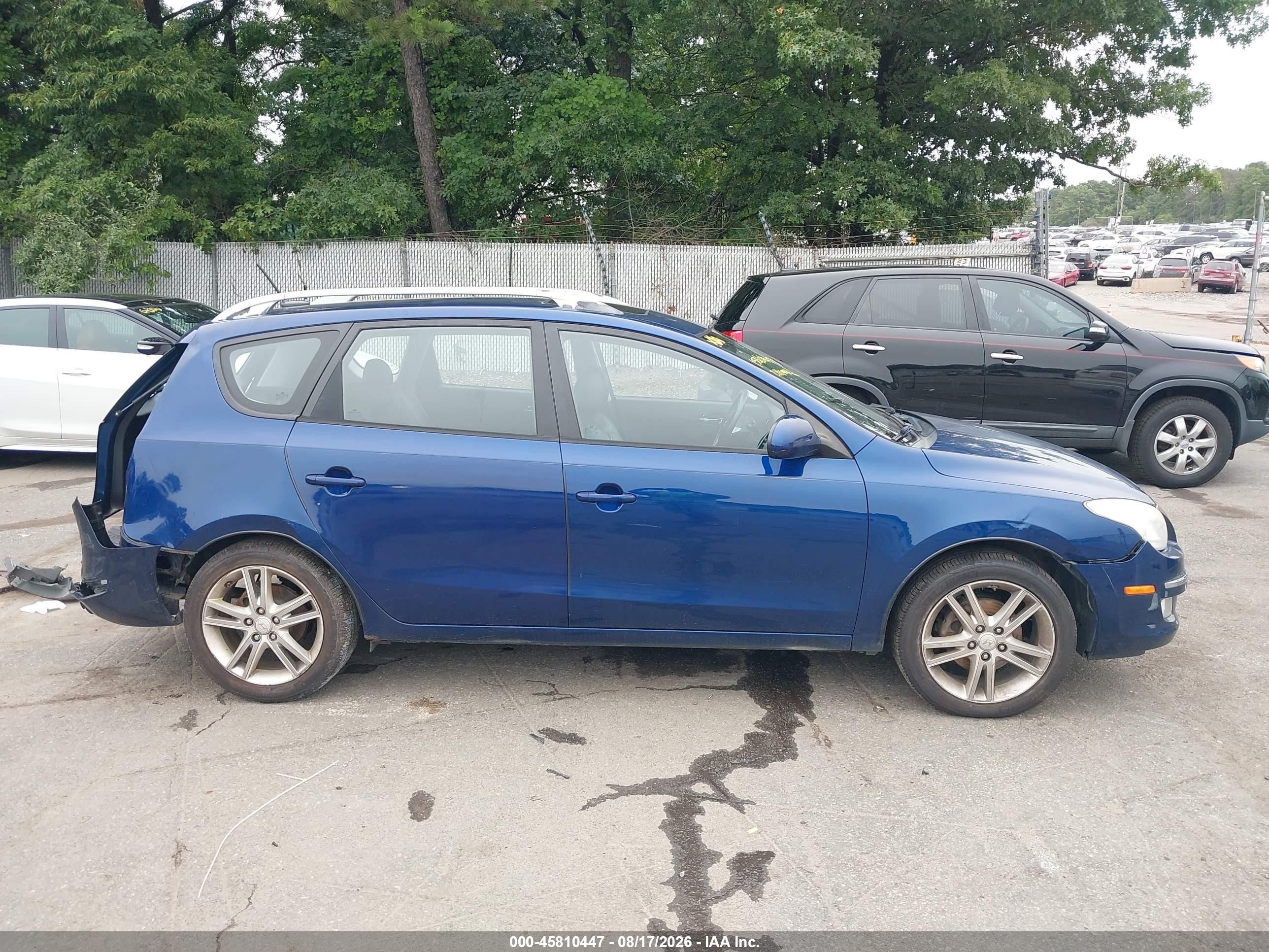 2012 Hyundai Elantra Touring Se Blue vin: KMHDC8AE2CU152209