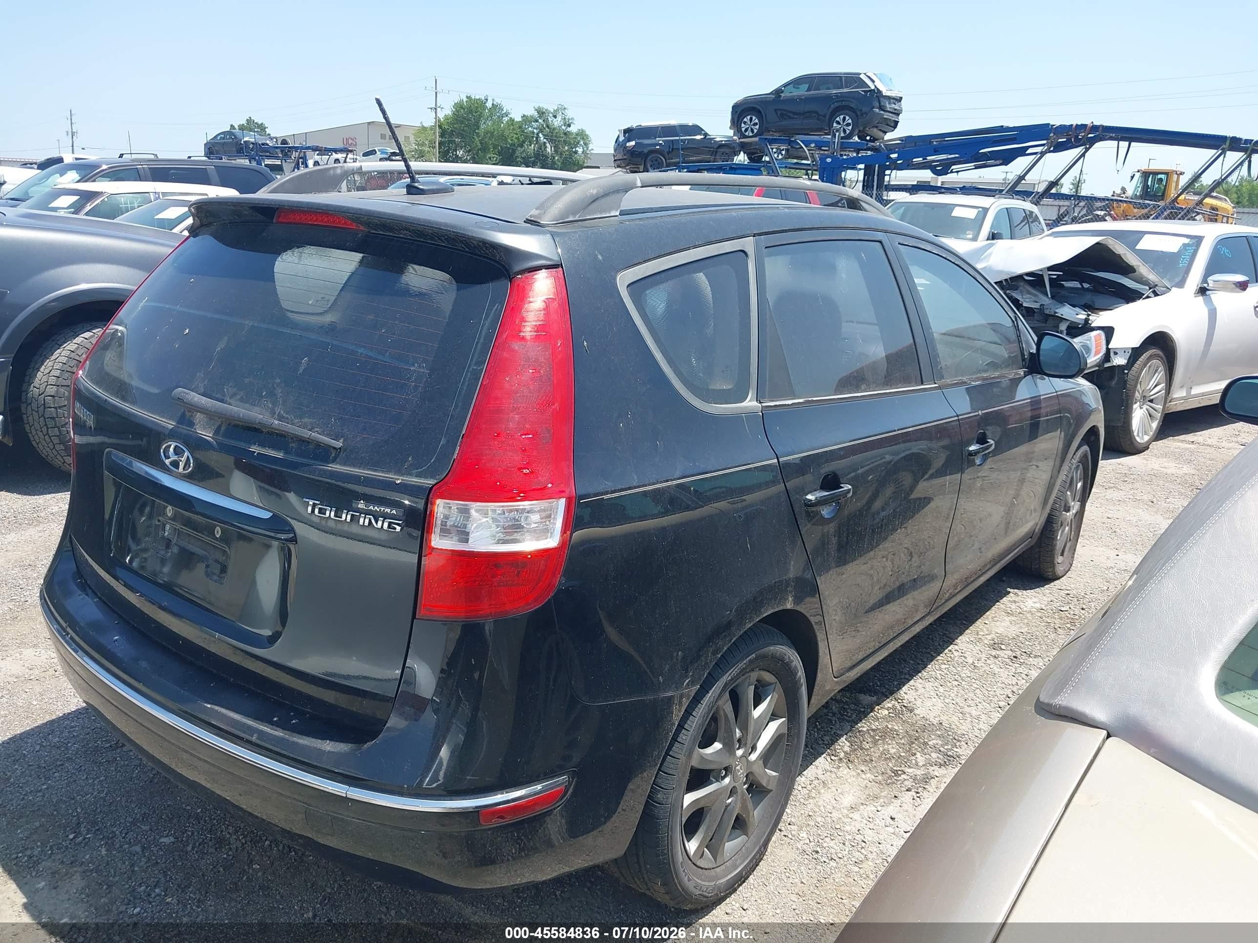 2012 Hyundai Elantra Touring Gls Черный vin: KMHDC8AE3CU139260