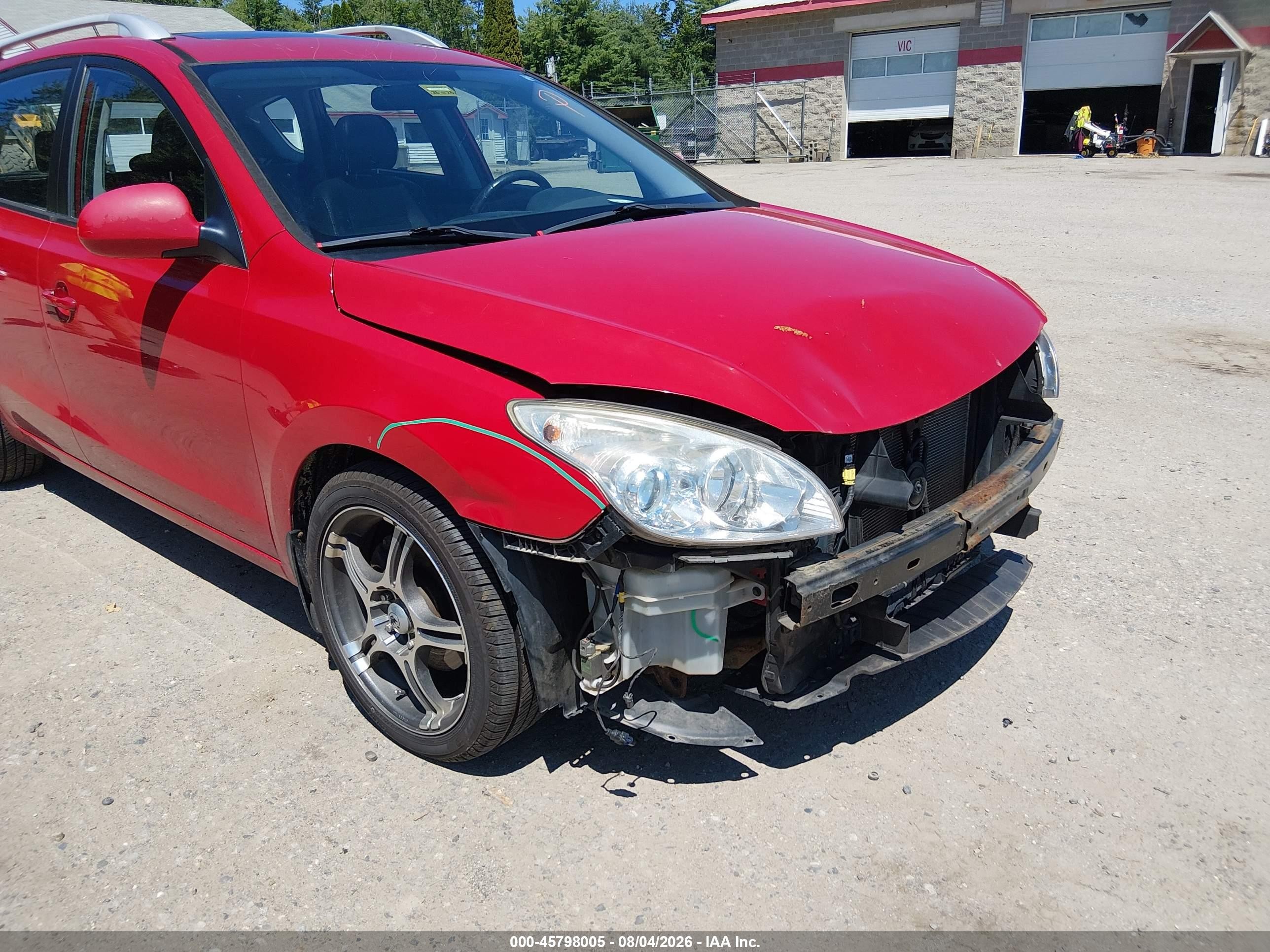2012 Hyundai Elantra Touring Se Red vin: KMHDC8AE3CU141591