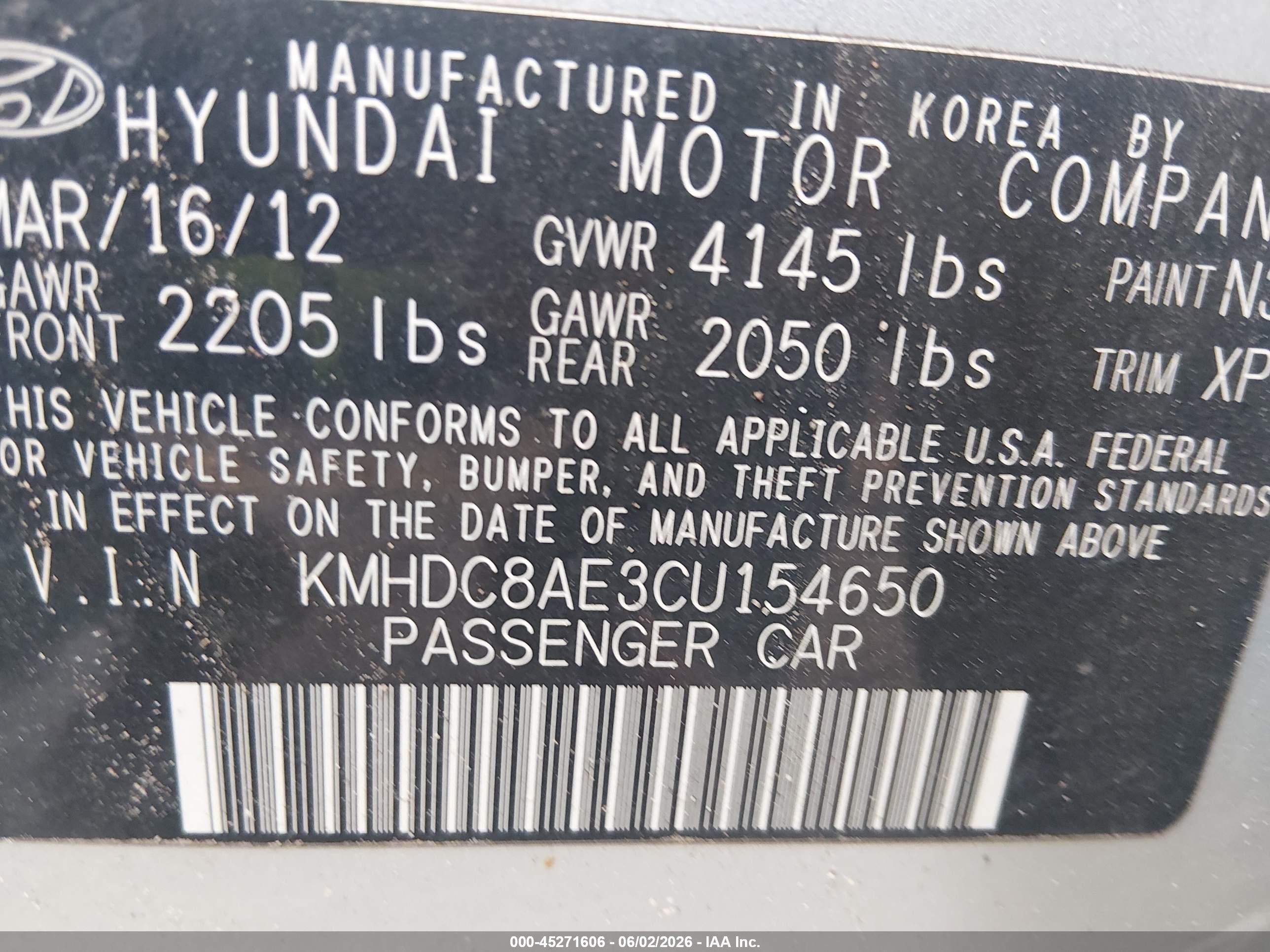 2012 Hyundai Elantra Touring Gls White vin: KMHDC8AE3CU154650