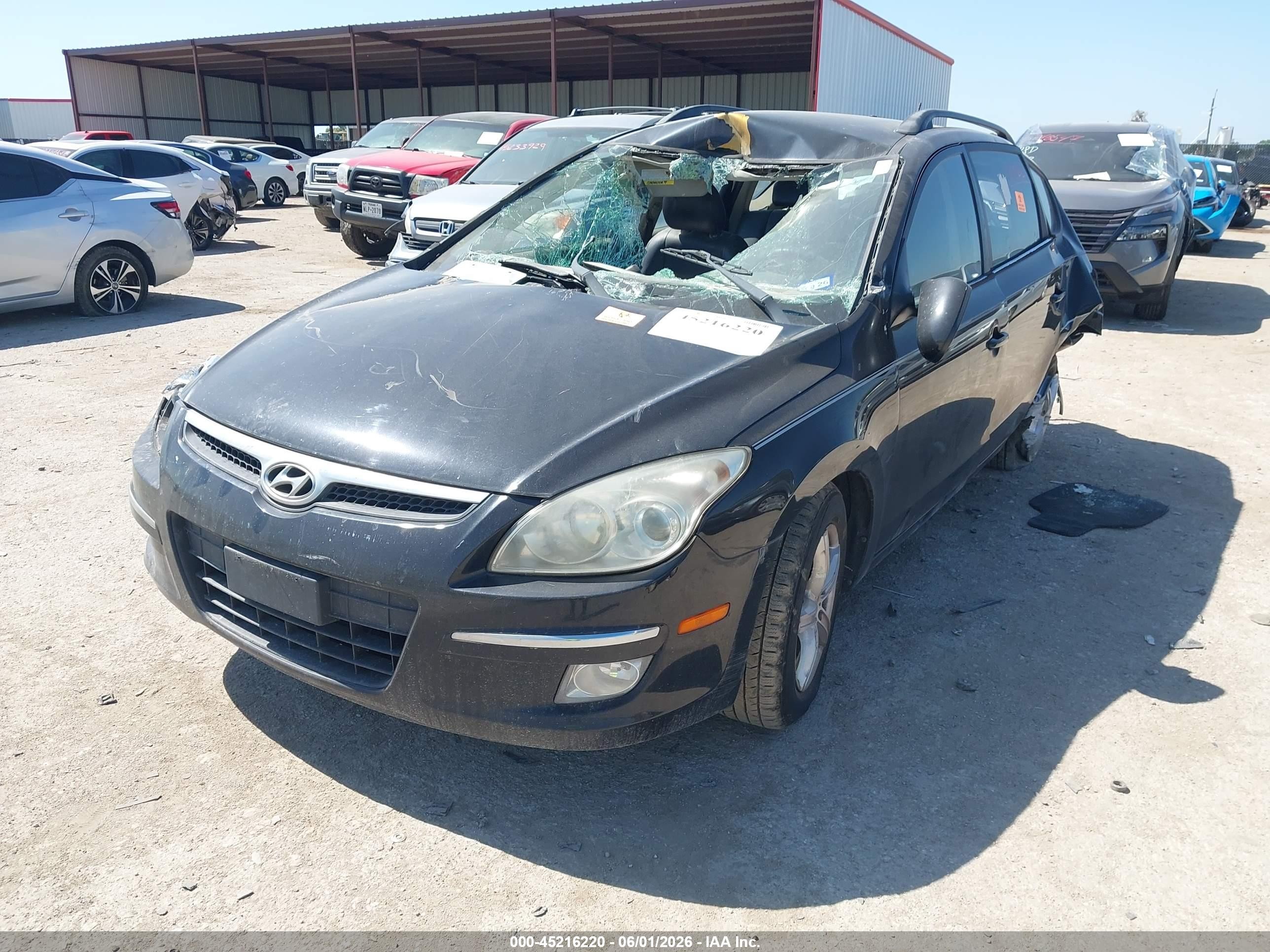 2010 Hyundai Elantra Touring Gls Black vin: KMHDC8AE4AU075209