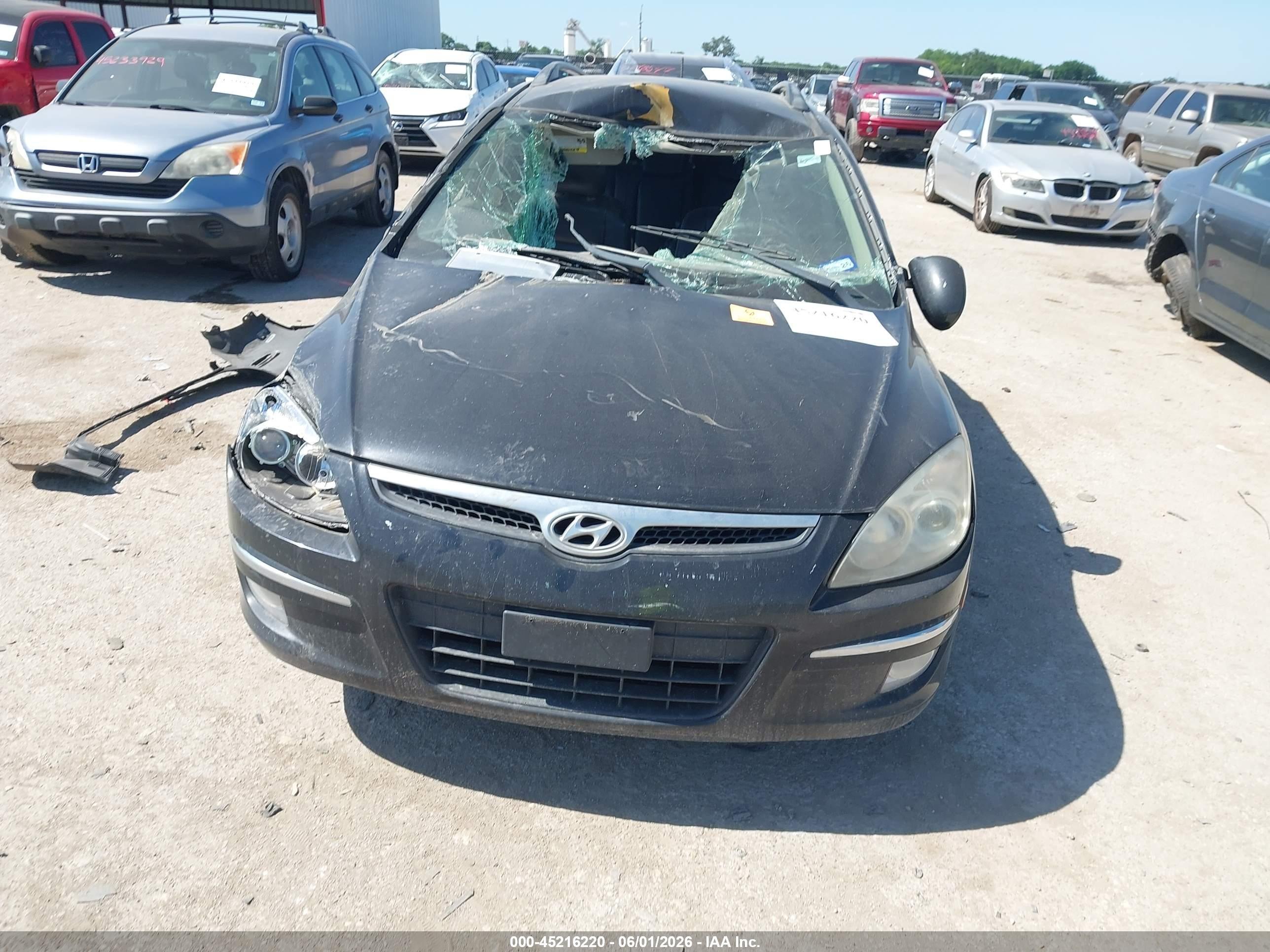 2010 Hyundai Elantra Touring Gls Black vin: KMHDC8AE4AU075209