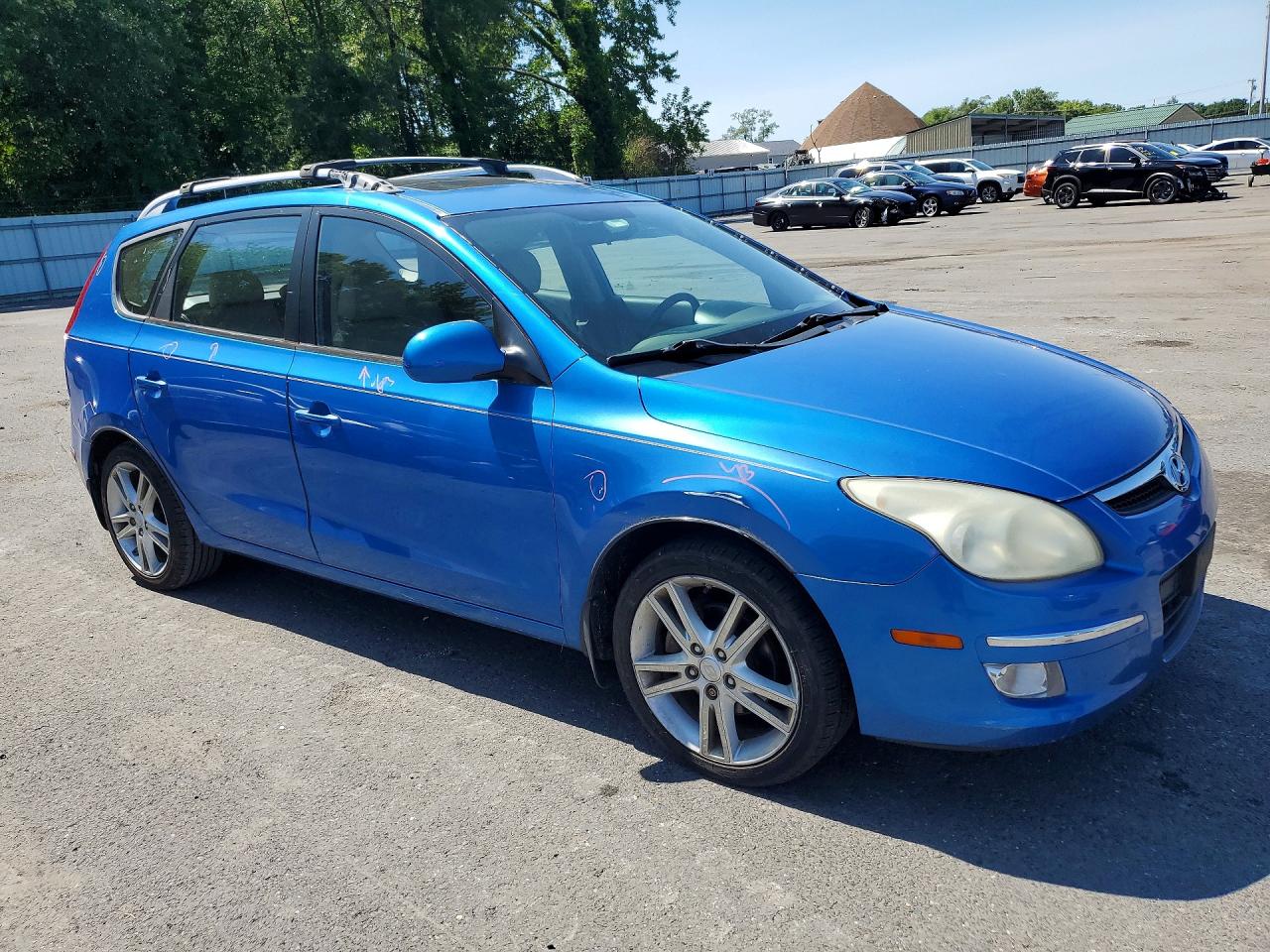 2012 Hyundai Elantra Touring Se Blue vin: KMHDC8AE4CU128333