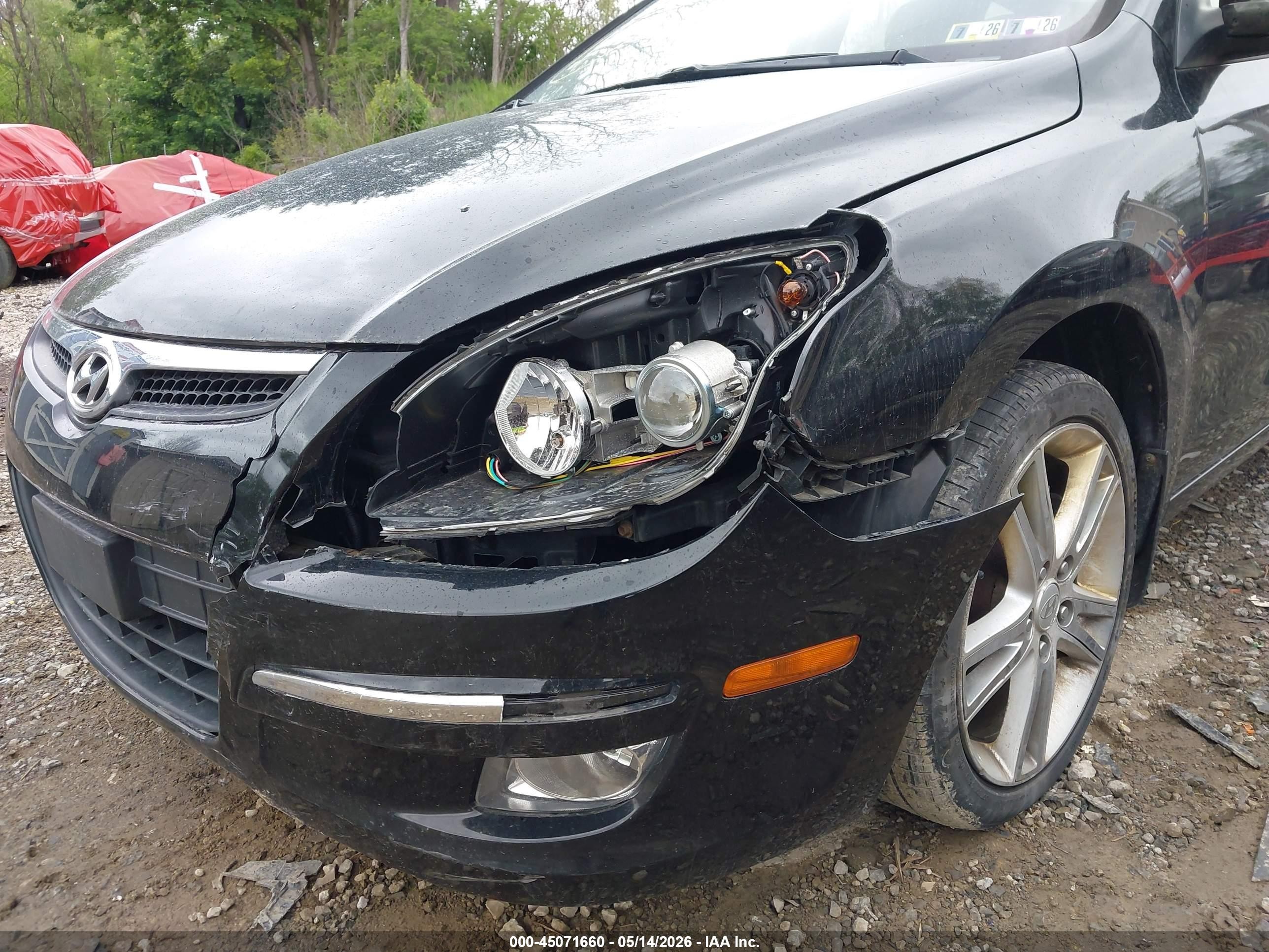 2012 Hyundai Elantra Touring Se Black vin: KMHDC8AE4CU156598