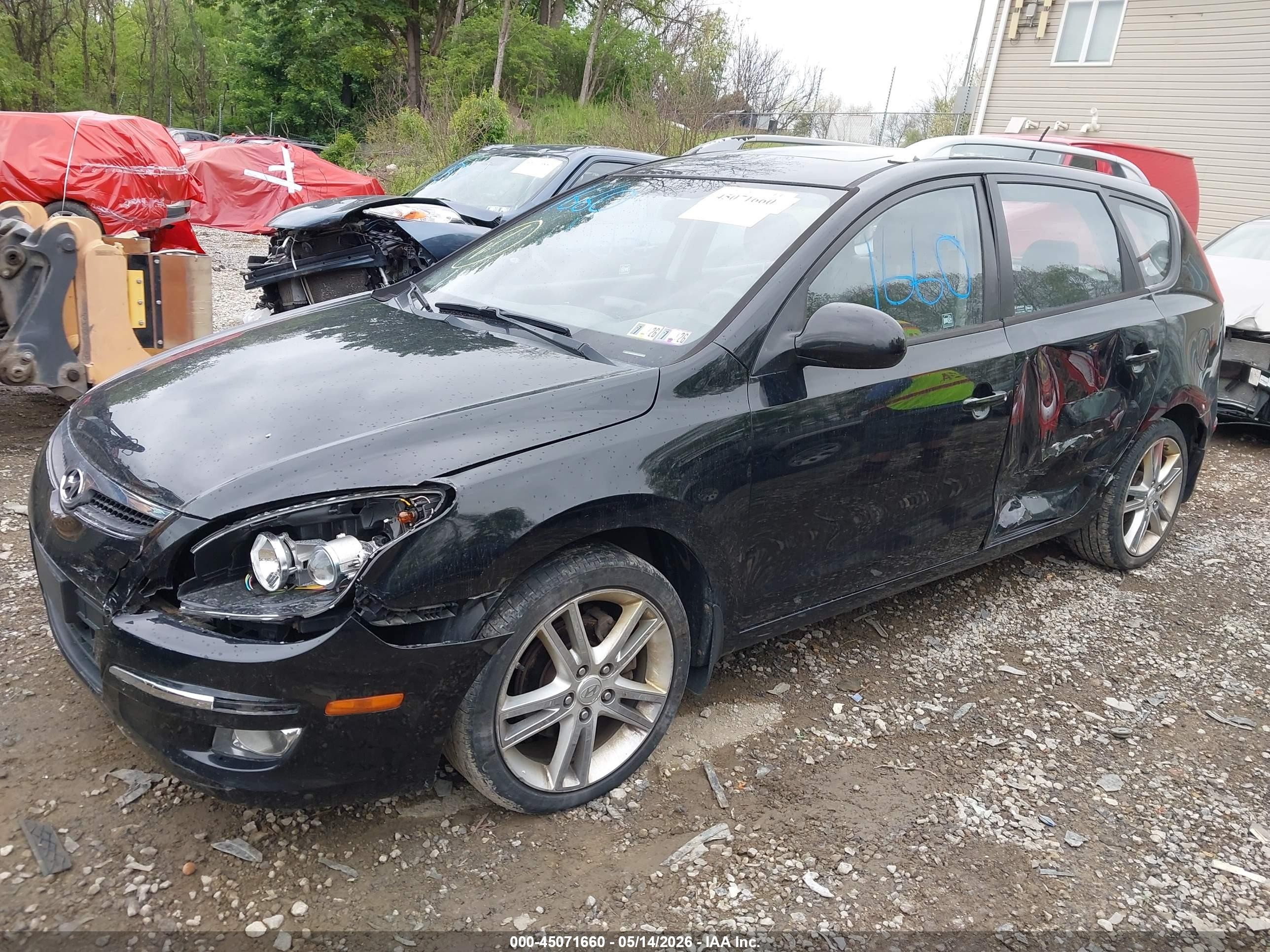 2012 Hyundai Elantra Touring Se Black vin: KMHDC8AE4CU156598