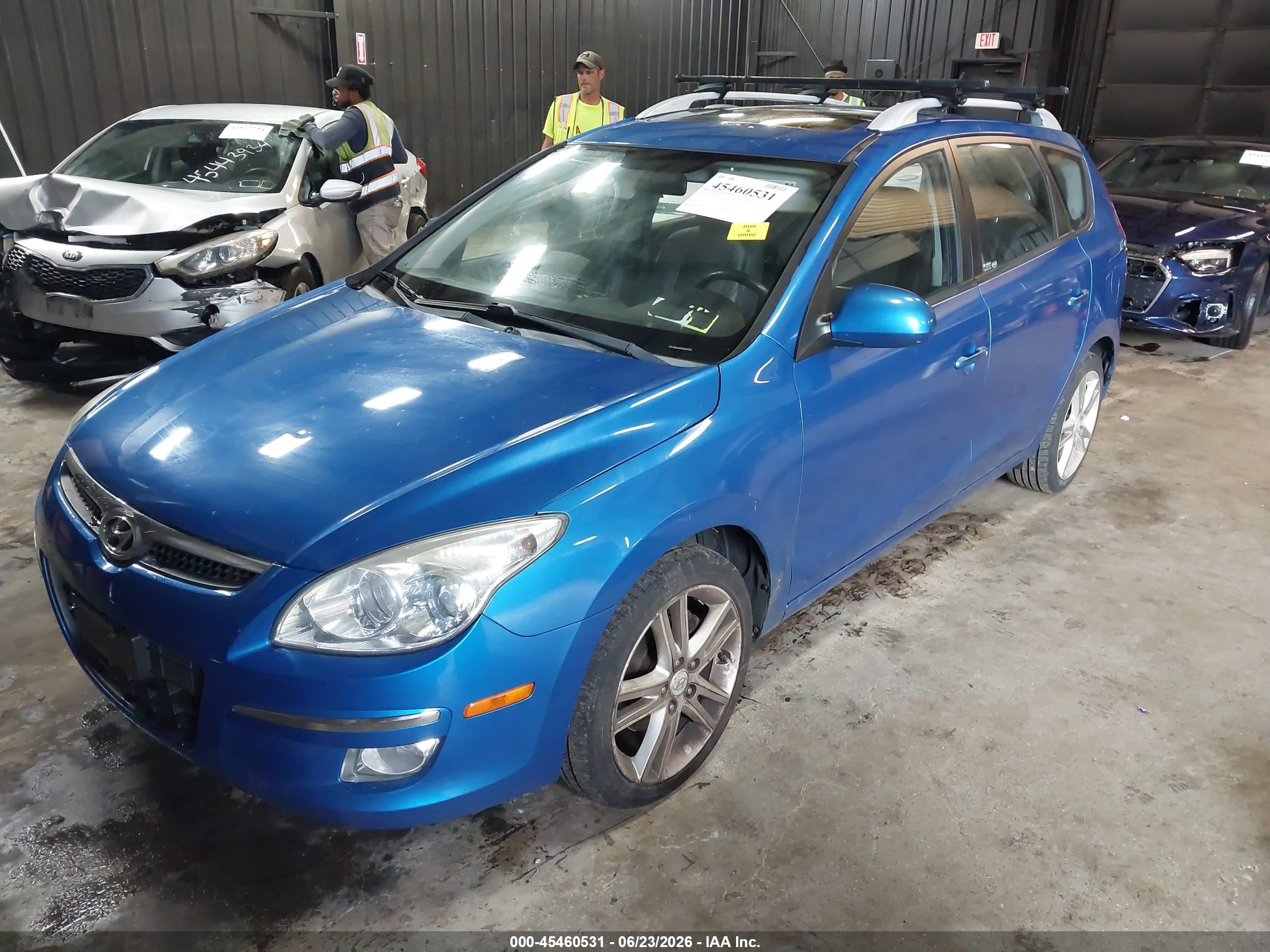 2011 Hyundai Elantra Touring Se Blue vin: KMHDC8AE5BU097219