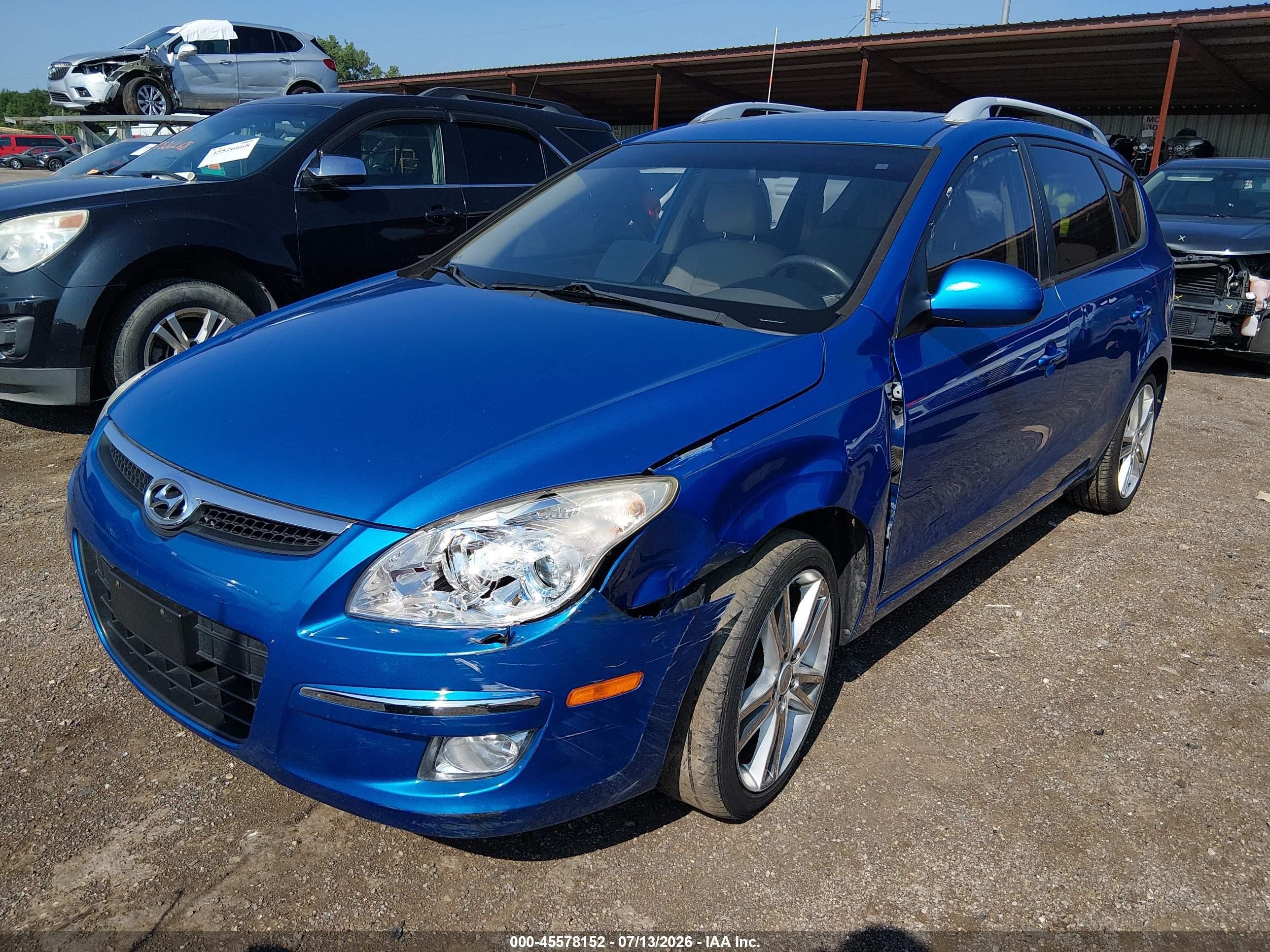 2011 Hyundai Elantra Touring Se Blue vin: KMHDC8AE5BU106422