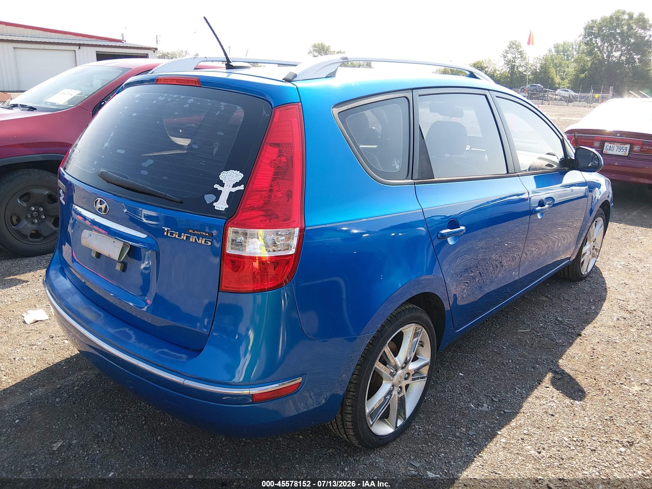 2011 Hyundai Elantra Touring Se Blue vin: KMHDC8AE5BU106422