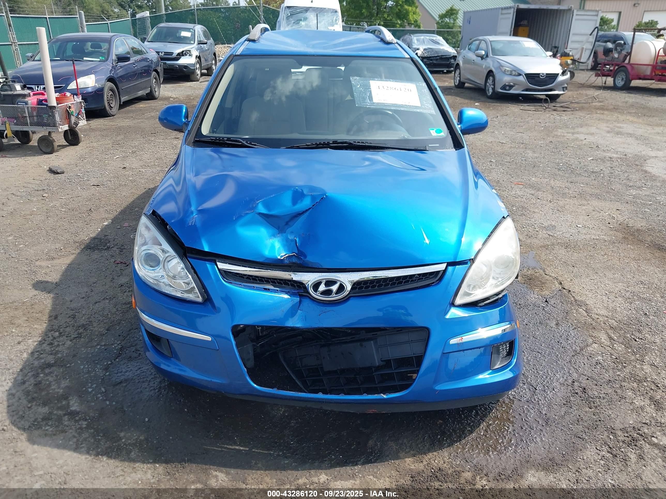 2012 Hyundai Elantra Touring Gls Blue vin: KMHDC8AE5CU134660