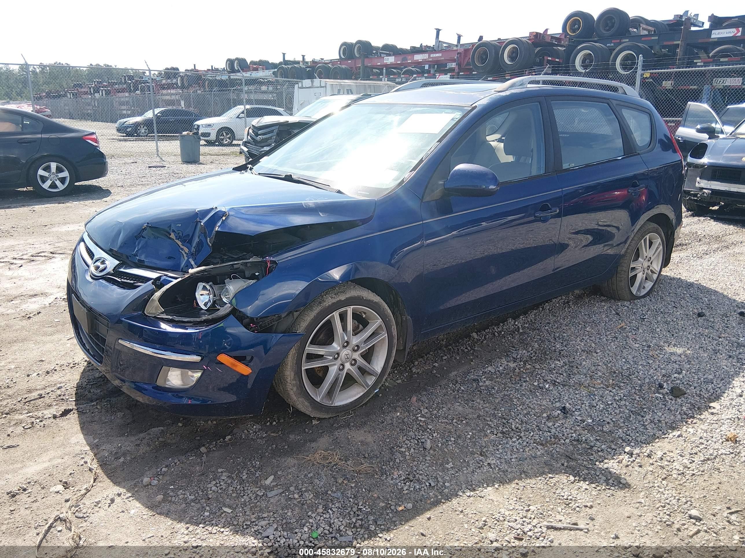 2012 Hyundai Elantra Touring Se Blue vin: KMHDC8AE5CU136487