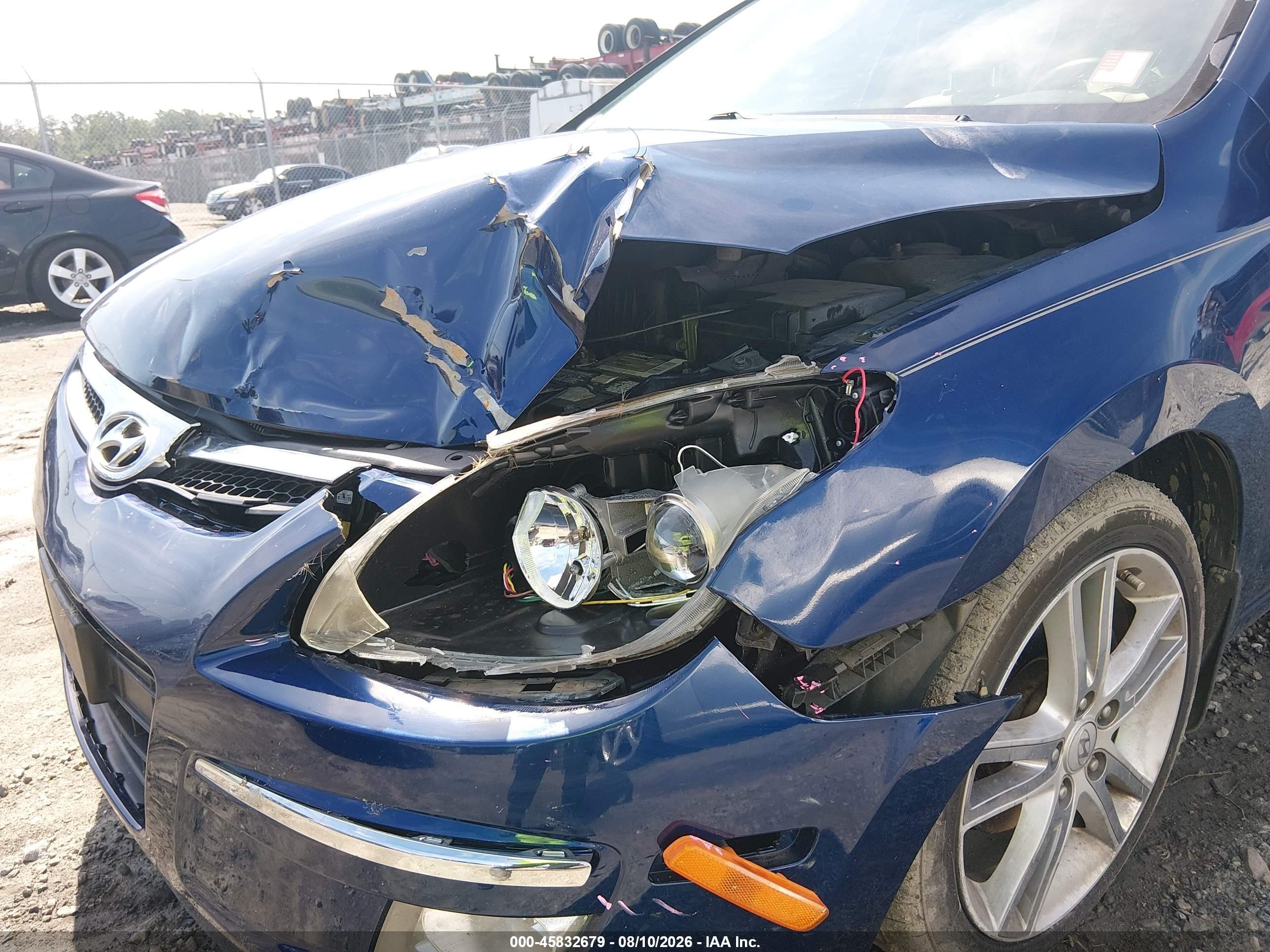 2012 Hyundai Elantra Touring Se Blue vin: KMHDC8AE5CU136487