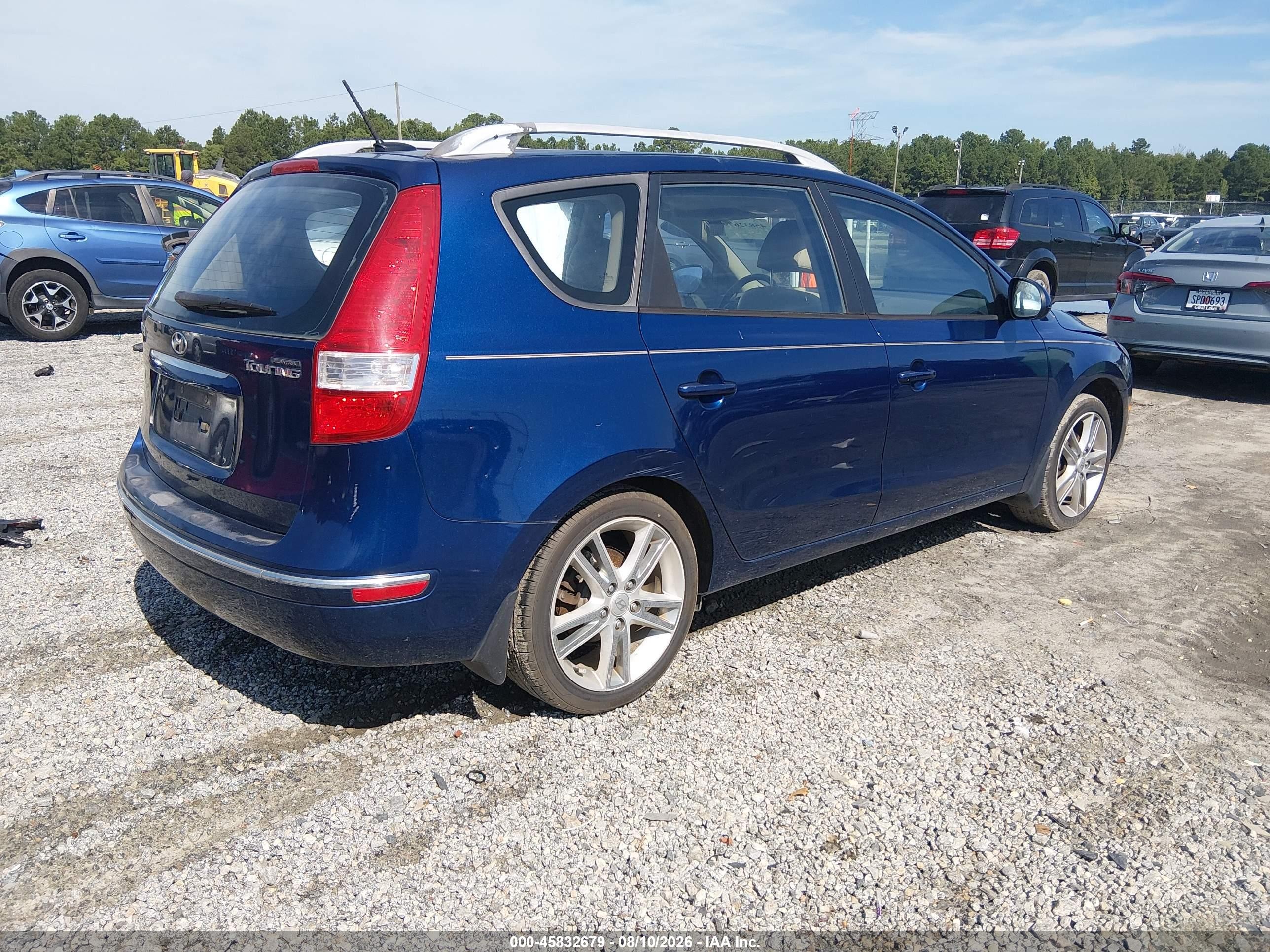 2012 Hyundai Elantra Touring Se Blue vin: KMHDC8AE5CU136487