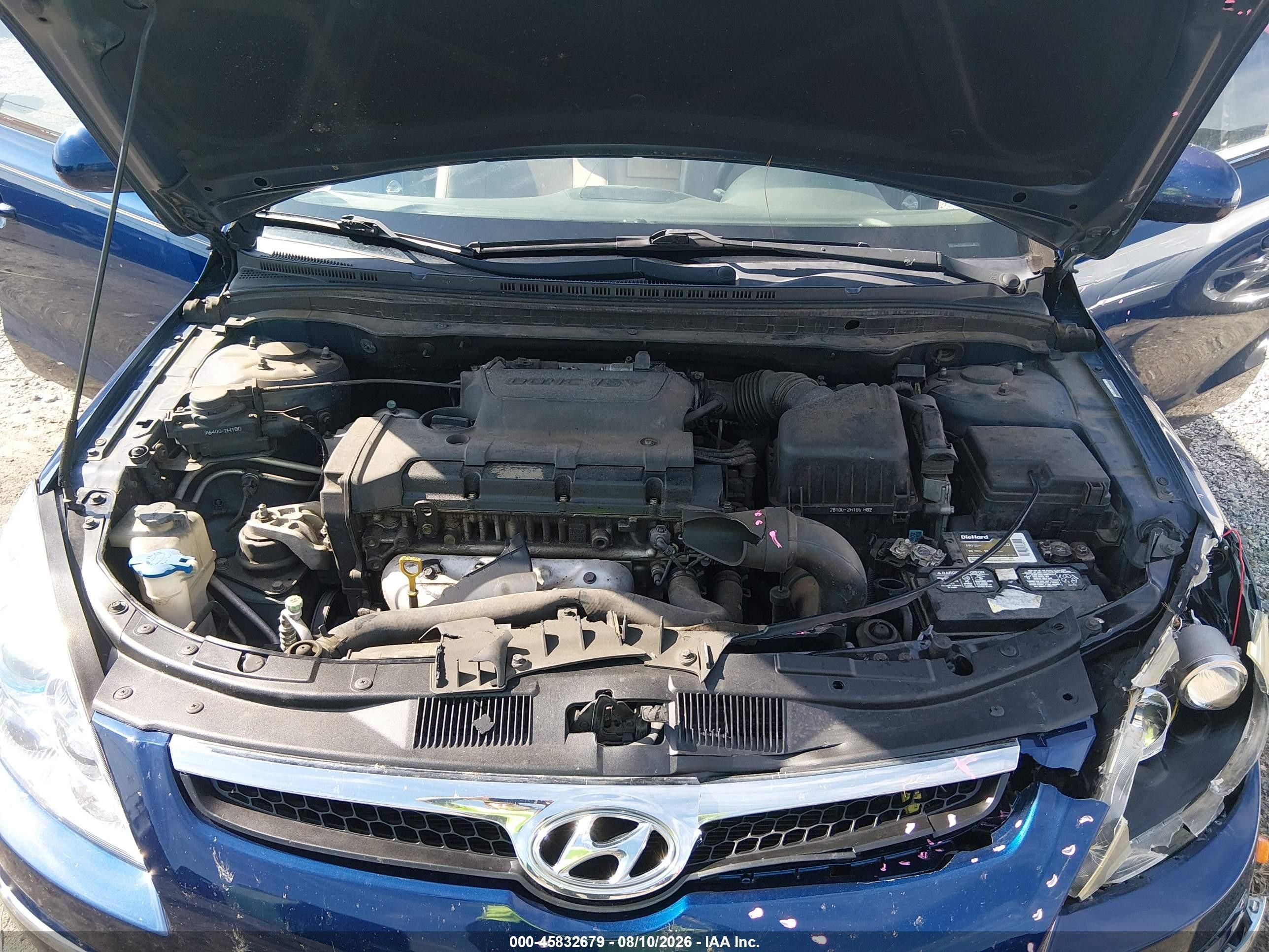 2012 Hyundai Elantra Touring Se Blue vin: KMHDC8AE5CU136487