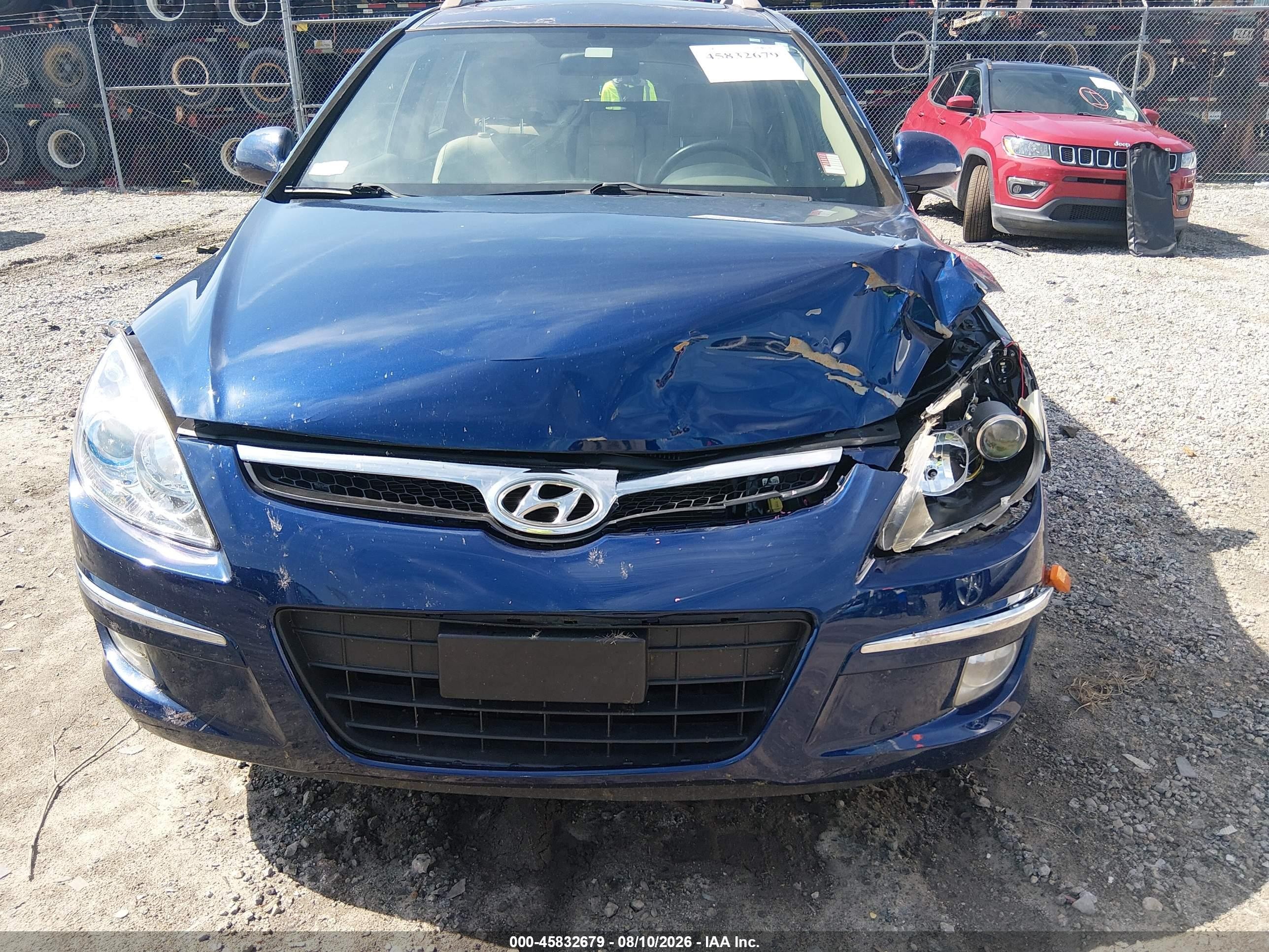 2012 Hyundai Elantra Touring Se Blue vin: KMHDC8AE5CU136487