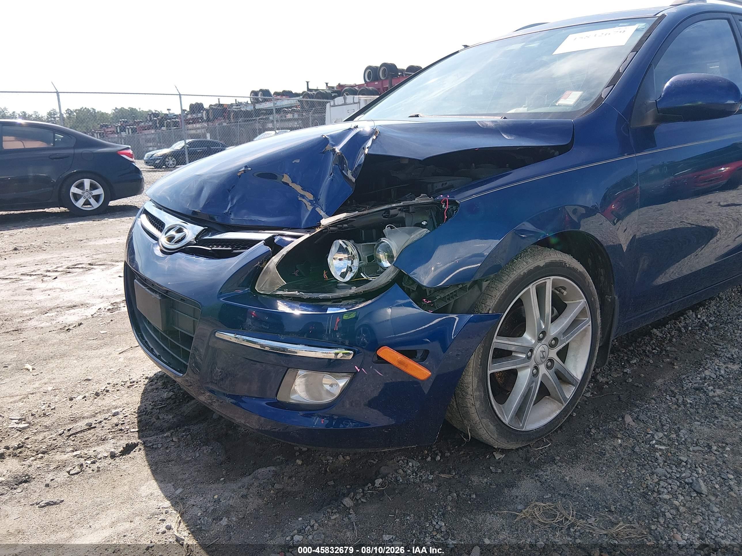 2012 Hyundai Elantra Touring Se Blue vin: KMHDC8AE5CU136487