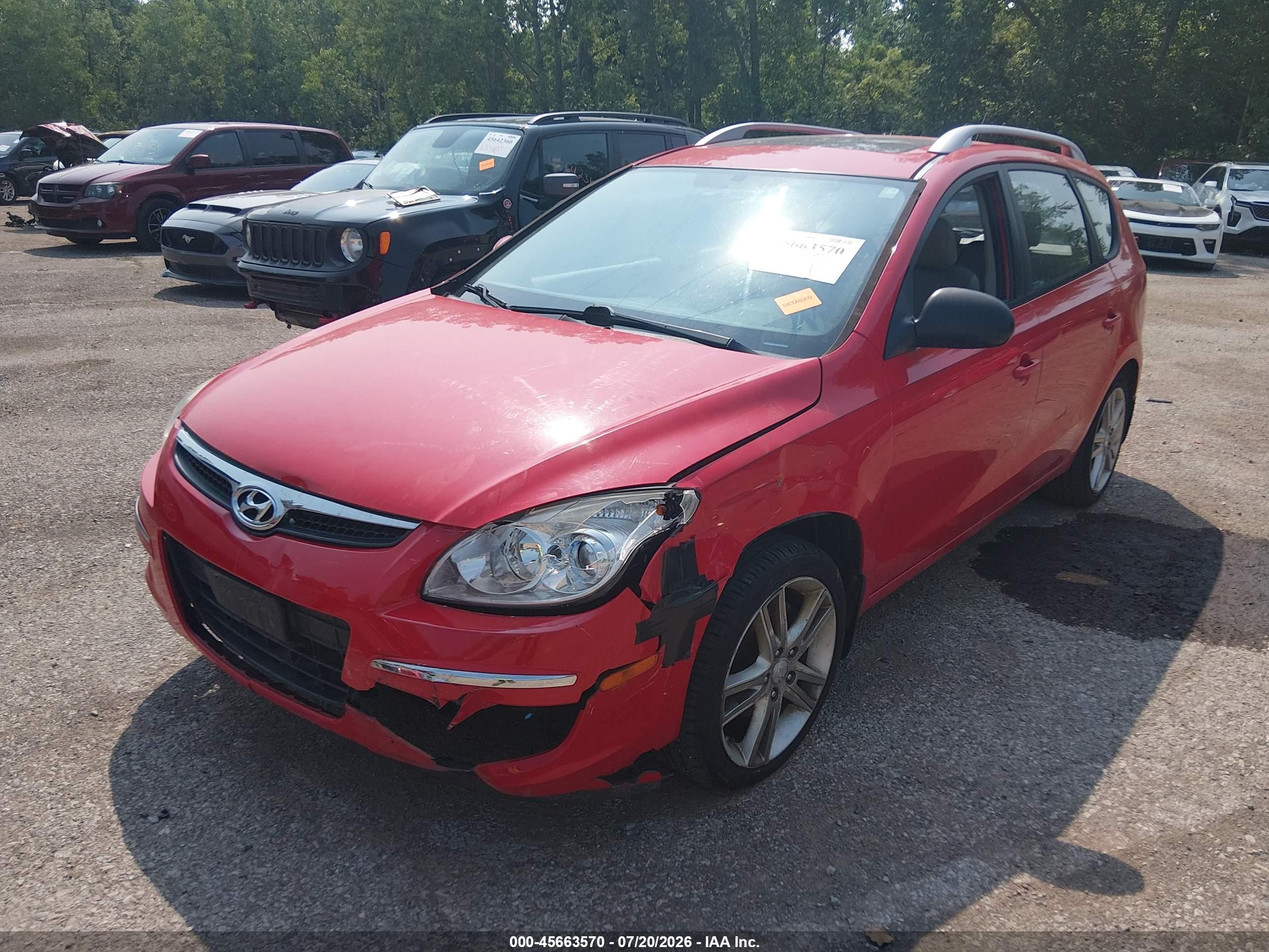 2011 Hyundai Elantra Touring Se Красный vin: KMHDC8AE6BU102086