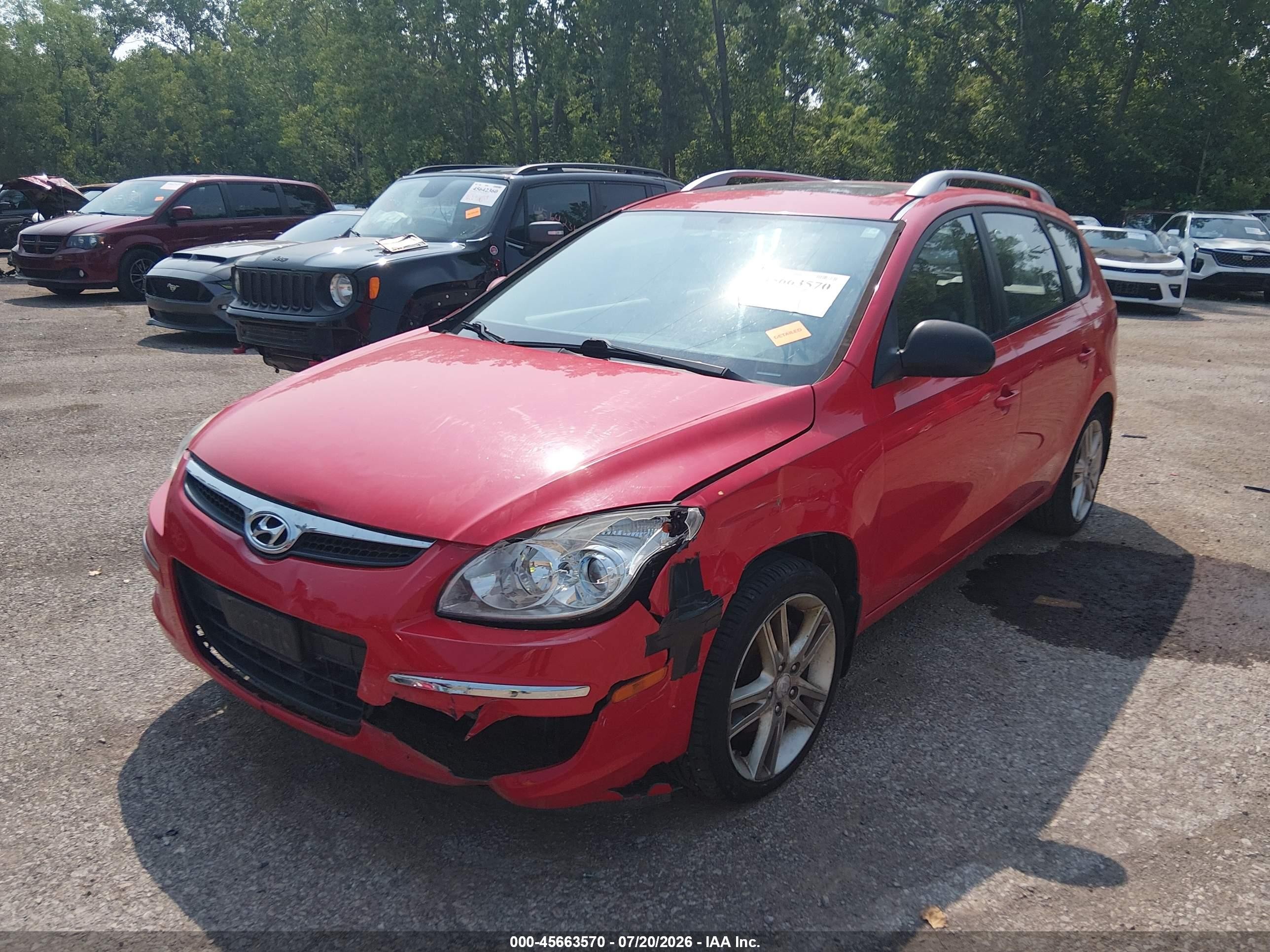 2011 Hyundai Elantra Touring Se Красный vin: KMHDC8AE6BU102086