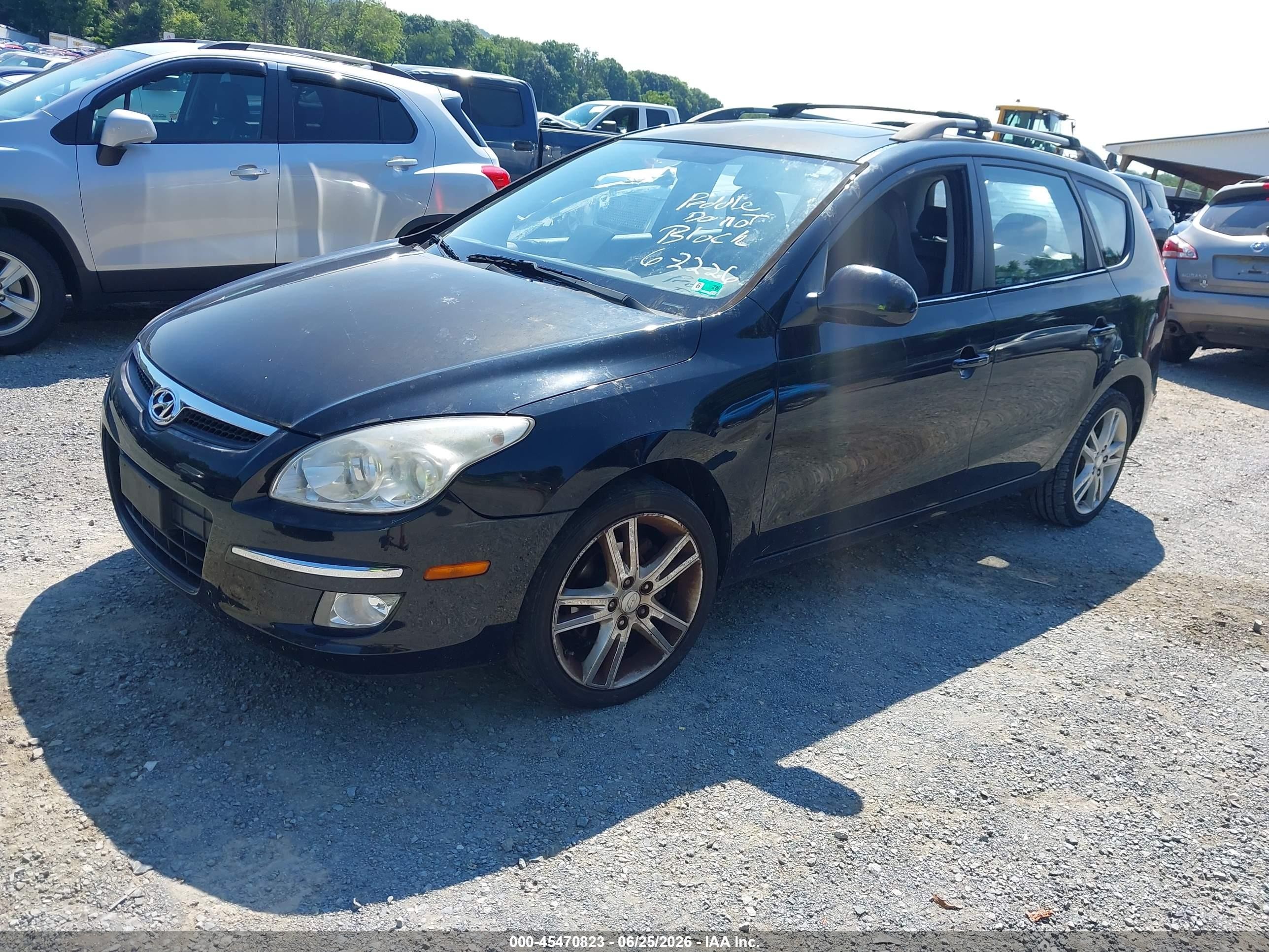 2012 Hyundai Elantra Touring Se Black vin: KMHDC8AE6CU152052