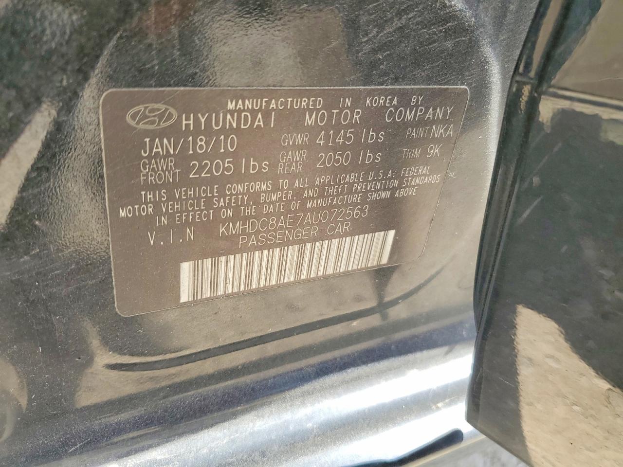 2010 Hyundai Elantra Touring Se Black vin: KMHDC8AE7AU072563