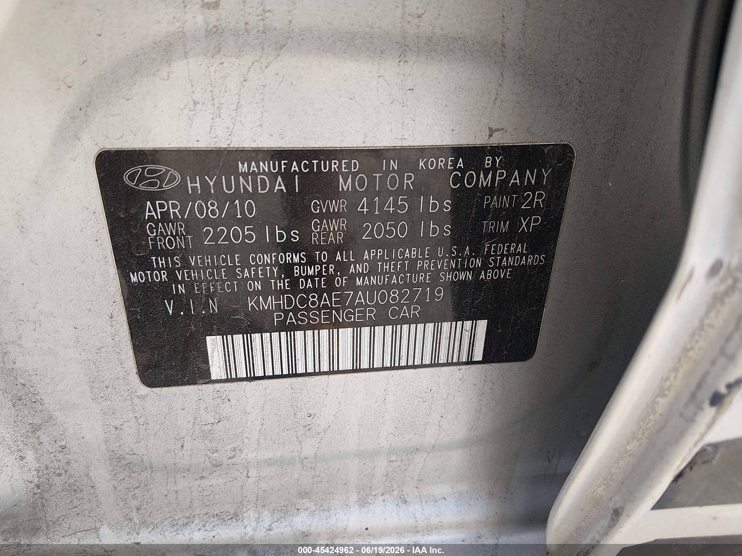 2010 Hyundai Elantra Touring Se Silver vin: KMHDC8AE7AU082719