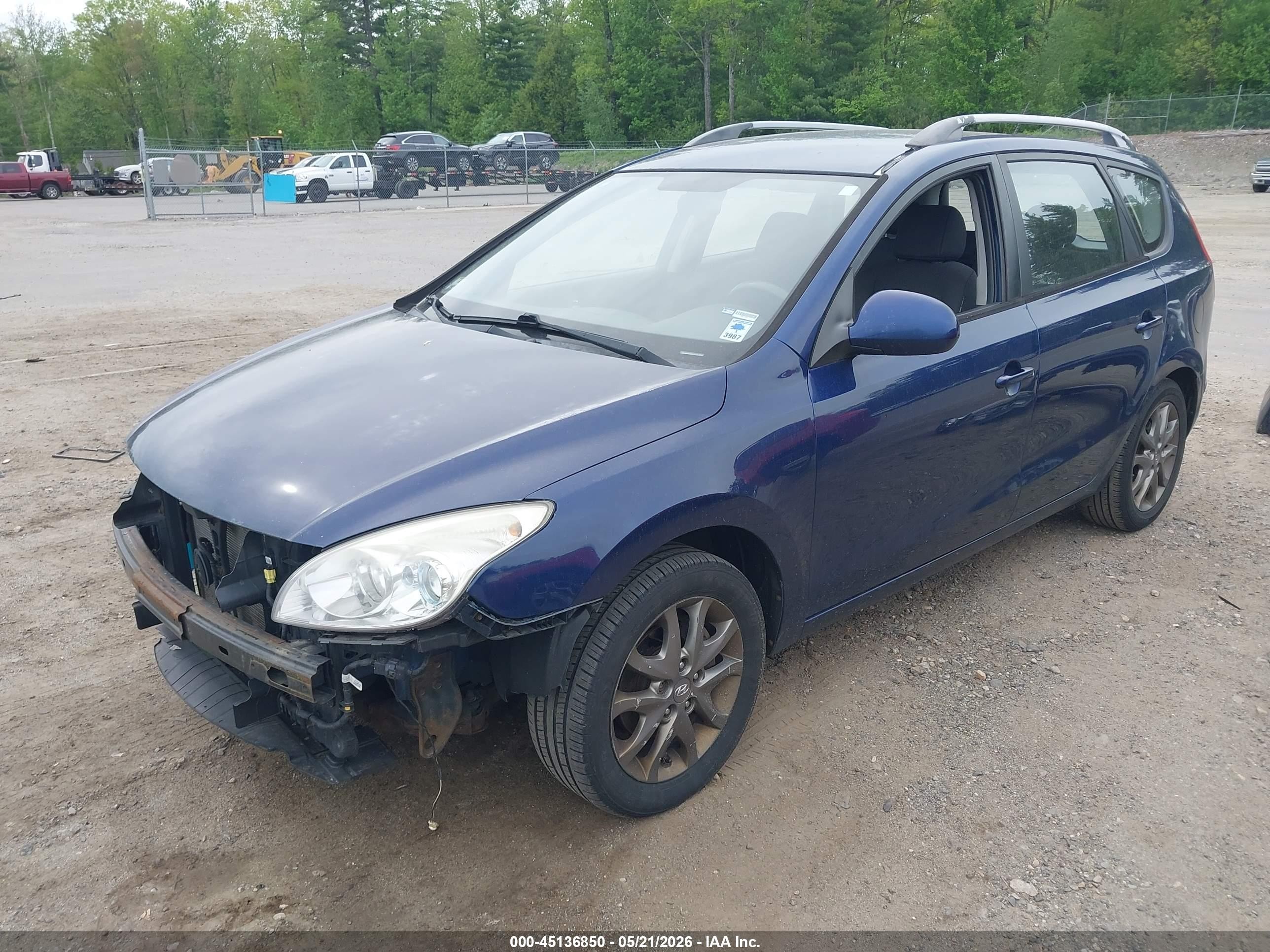 2012 Hyundai Elantra Touring Gls Blue vin: KMHDC8AE7CU153811