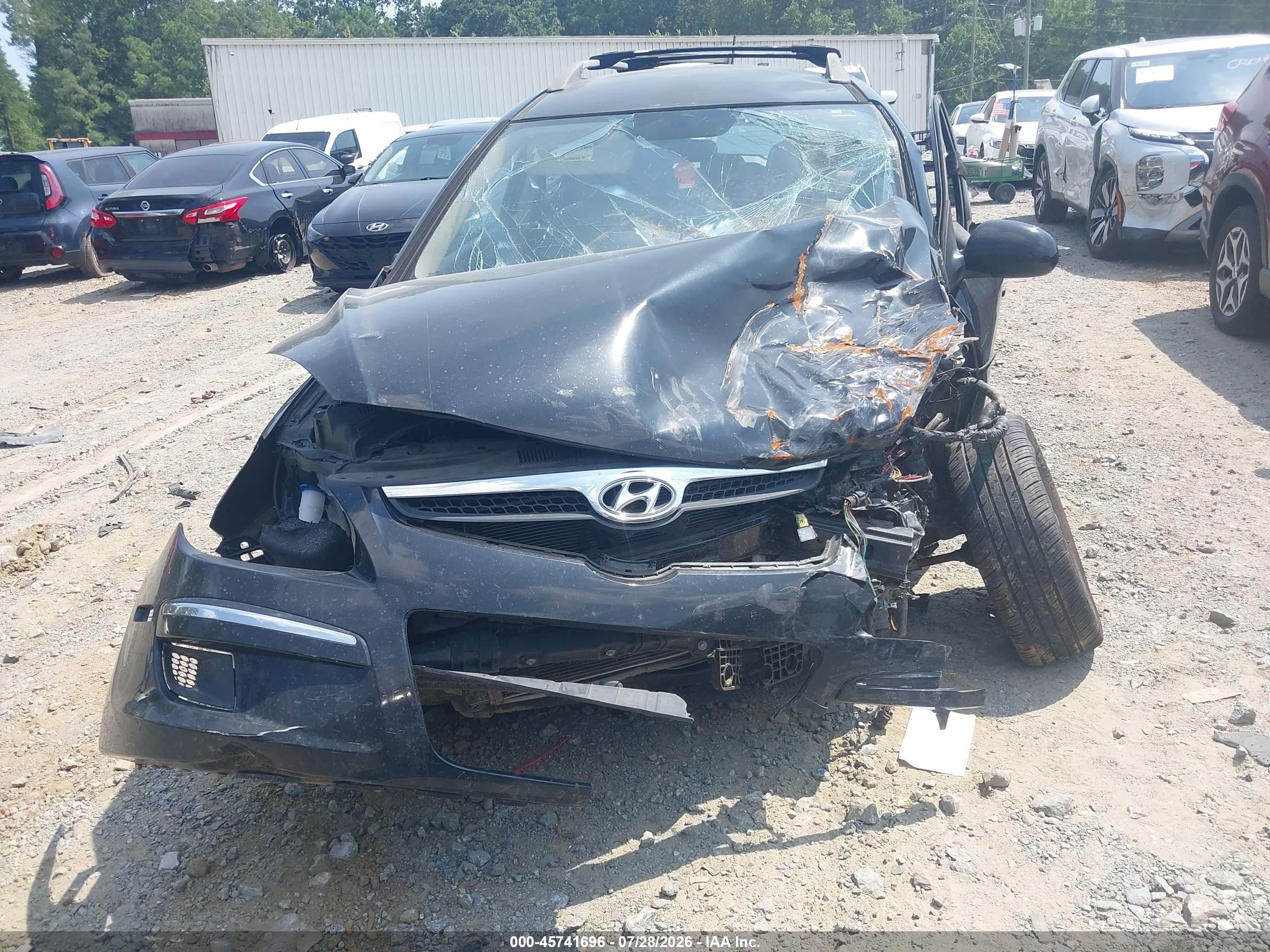 2012 Hyundai Elantra Touring Gls Black vin: KMHDC8AE7CU155610