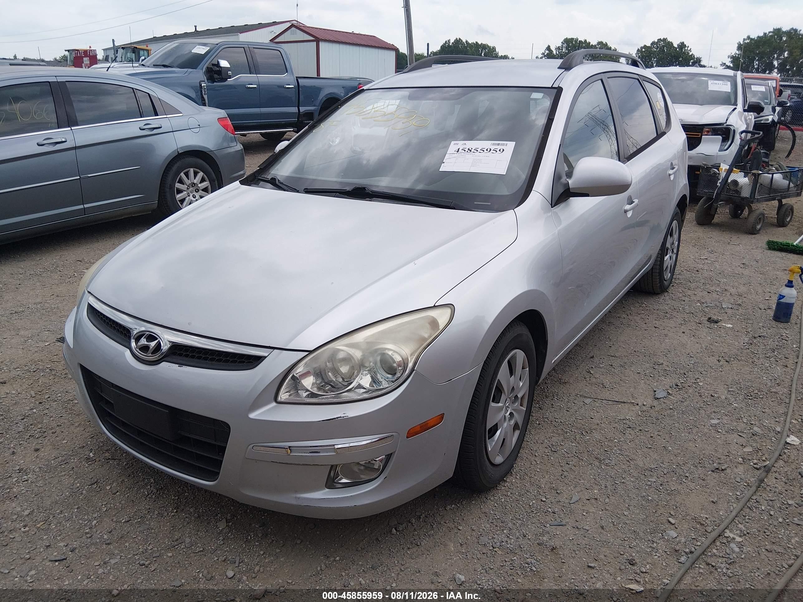 2010 Hyundai Elantra Touring Gls Silver vin: KMHDC8AE8AU064407
